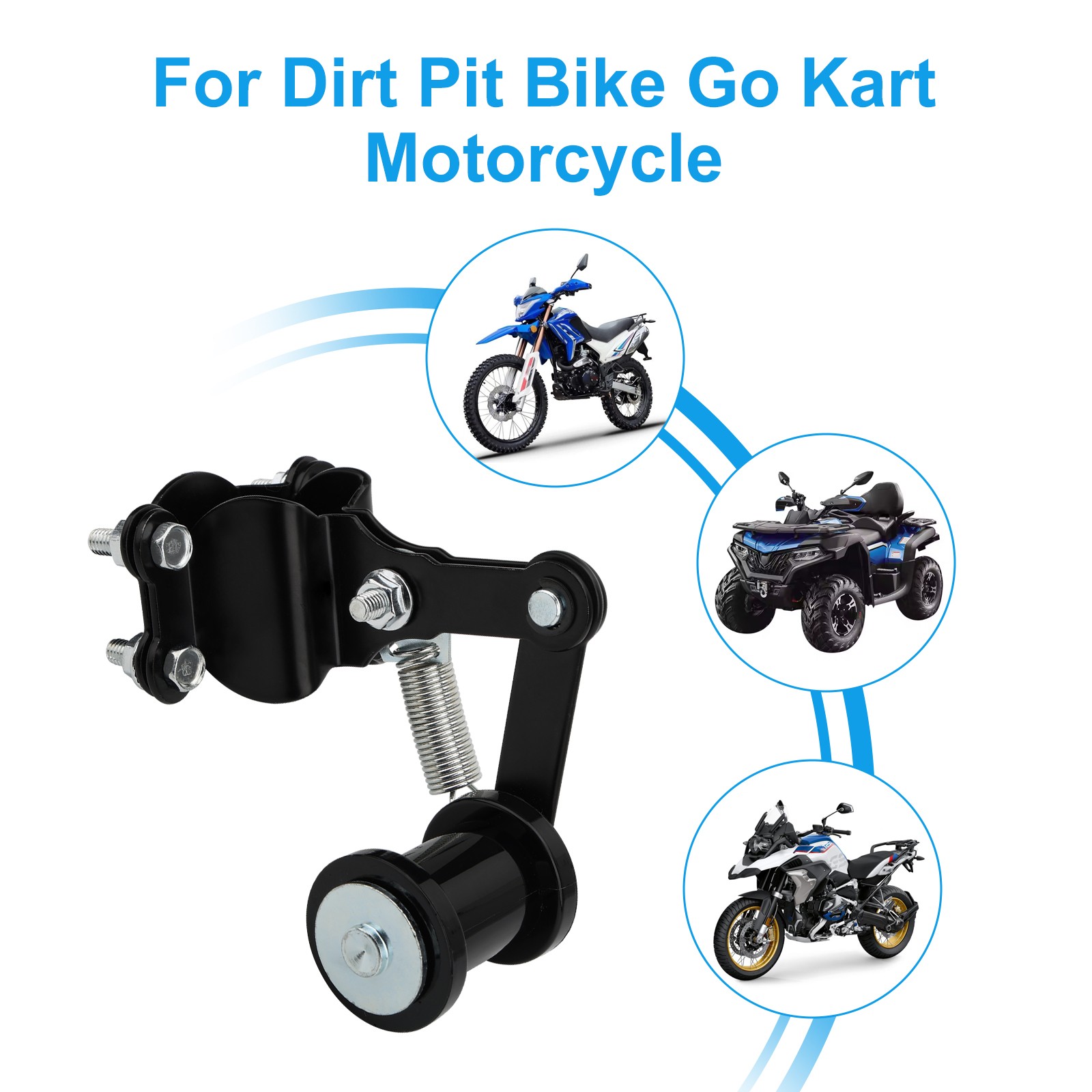 Chain Adjuster Tensioner Guide Roller for Dirt Pit Bike ATV Go Kart Motorcycle