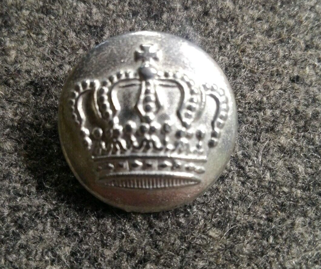 WWI German Overcoat Button 1915 in silver, unpainted 22MM buttons by the each