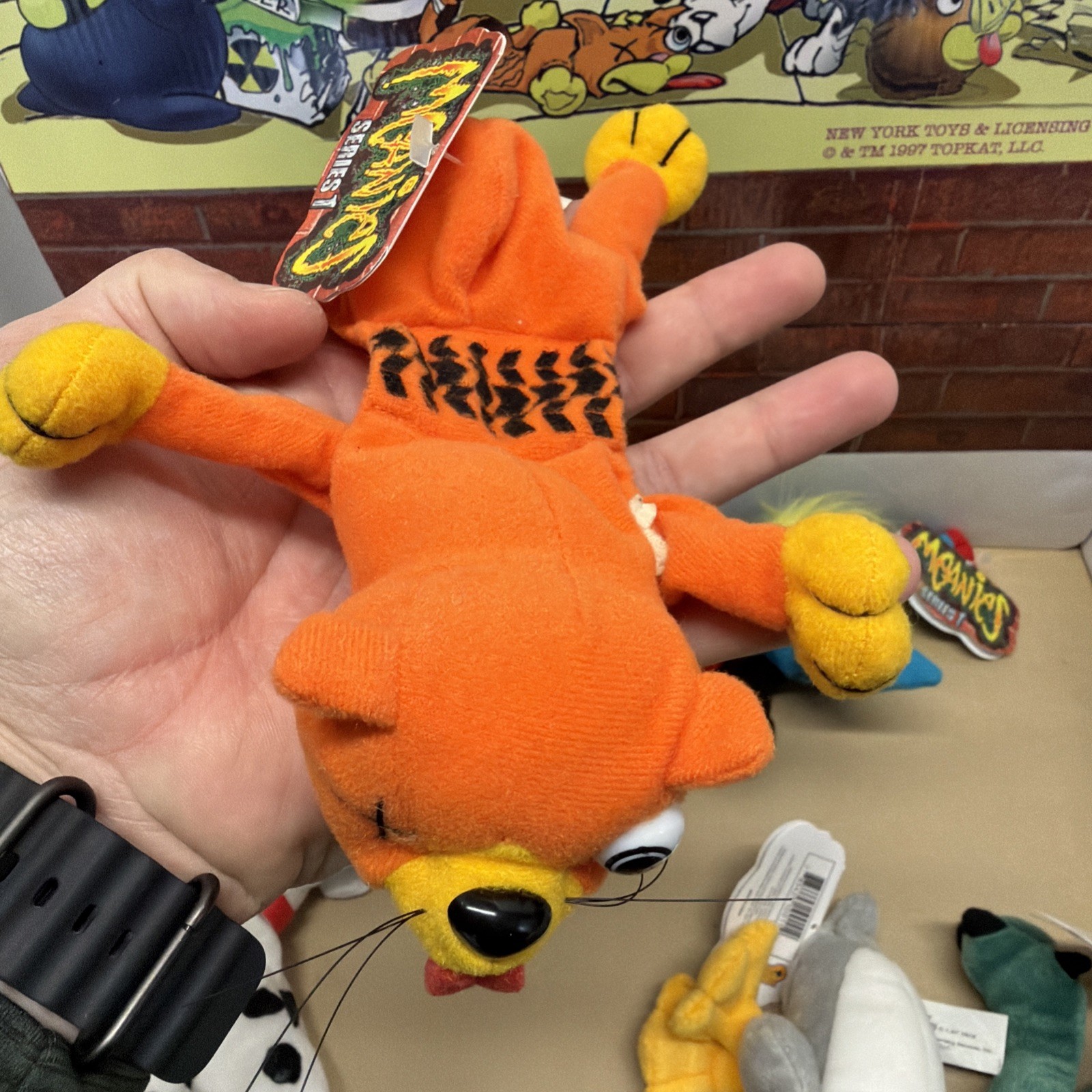 Lot Of 5 Meanies Stuffed Beanie Plush Animals Series 1 New With Display Box RARE