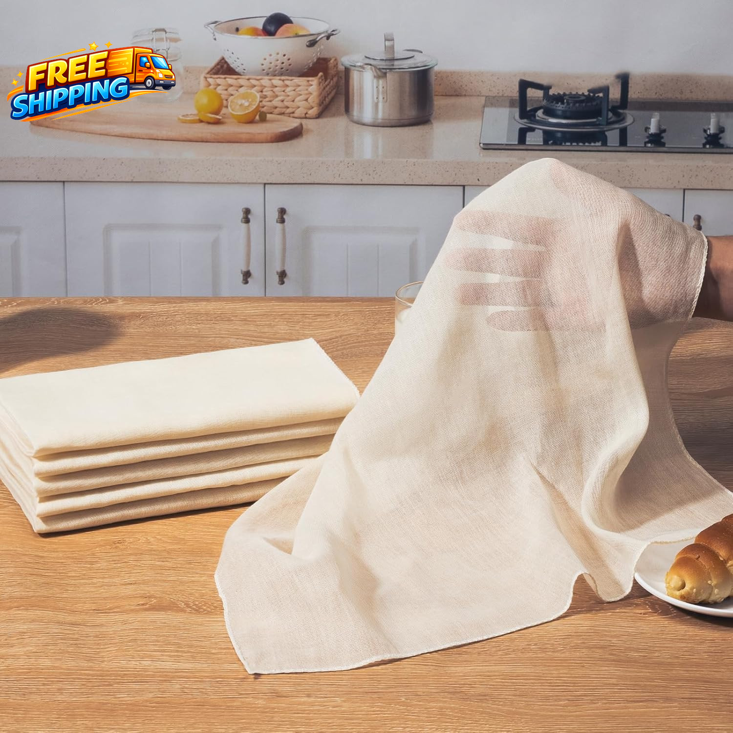 Cheese Cloths for Straining 6PCS 20X20 Inch Grade 100 Cheese Cloth Reusable Wash