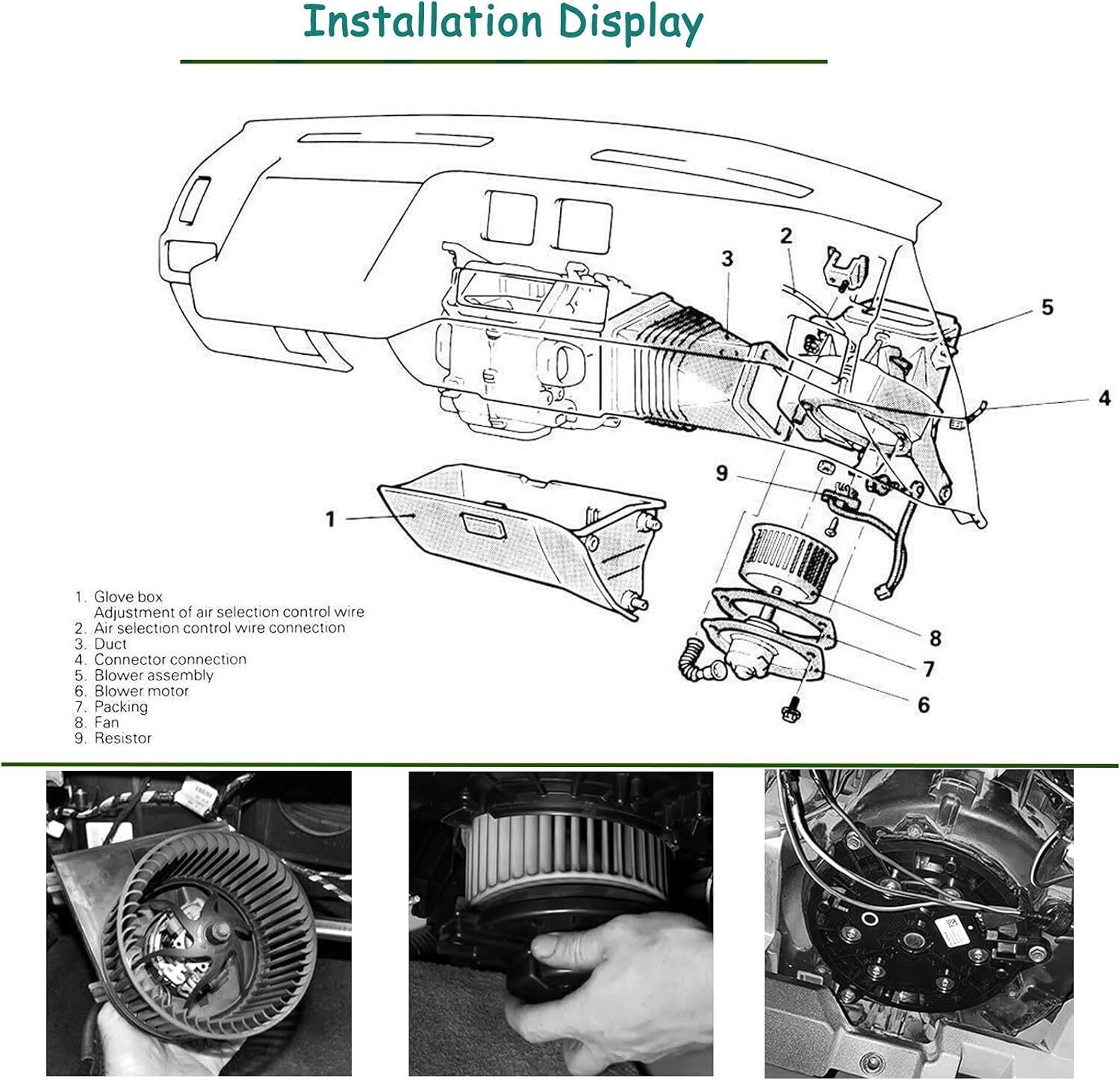 Fits For 2007-2014 Nissan Altima HVAC Heater Blower Motor with Fan Cage 700193