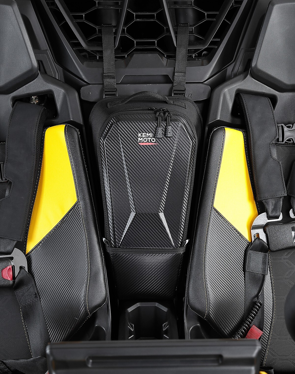 UTV Center Seat Console Storage Bag Shoulder Bag for Can-Am Maverick R 2024-2025