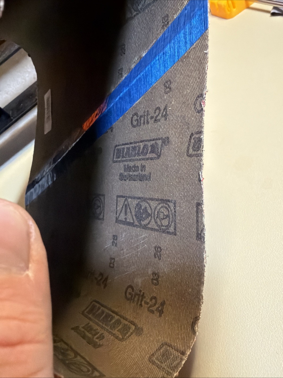 DIABLO 8 in. x 19 in. 24-Grit Sanding Belt for EZ-8 Sanders