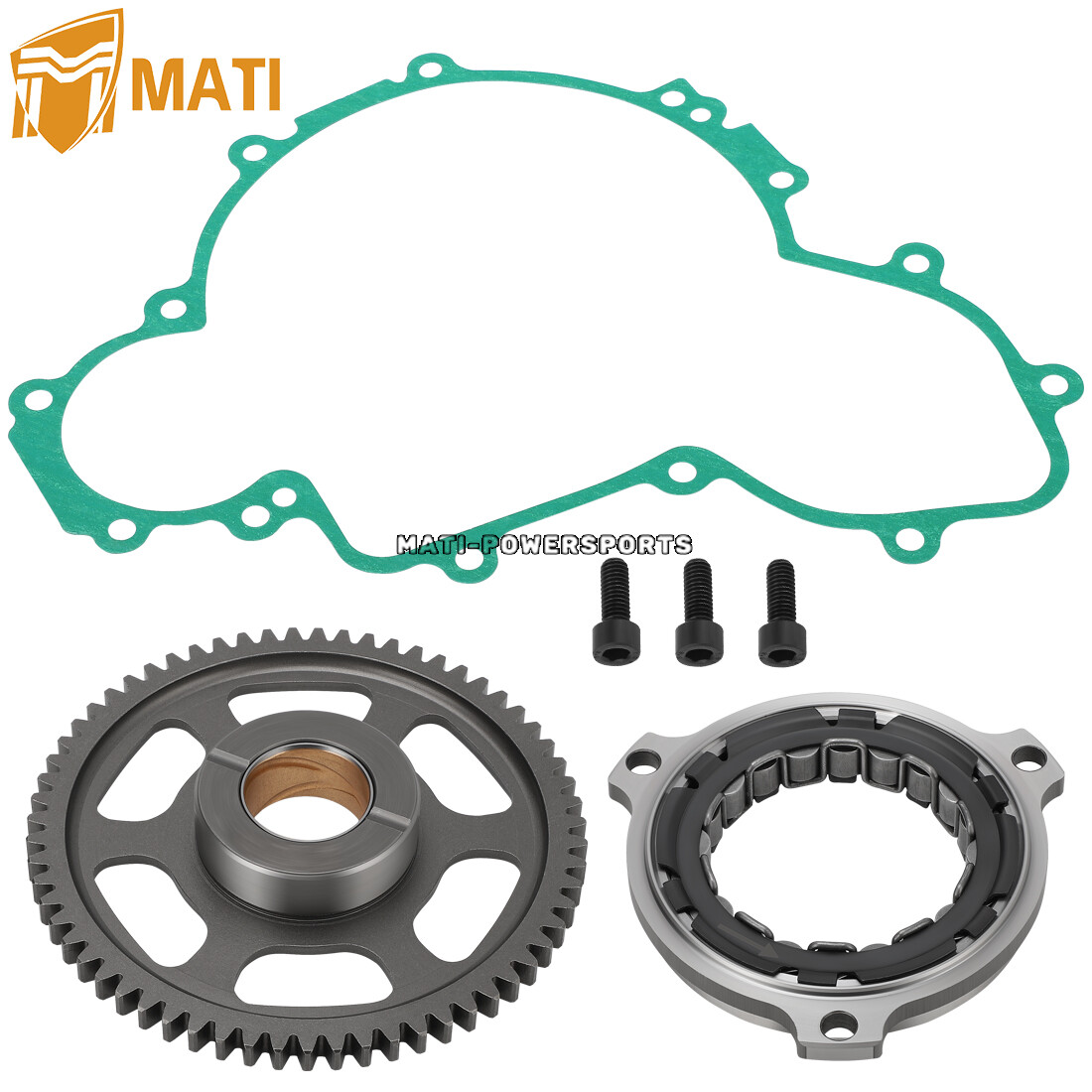 FIT Polaris RZR XP 900 2011~2012 for Starter Clutch #1204884 W/ Gasket Gear Bolt