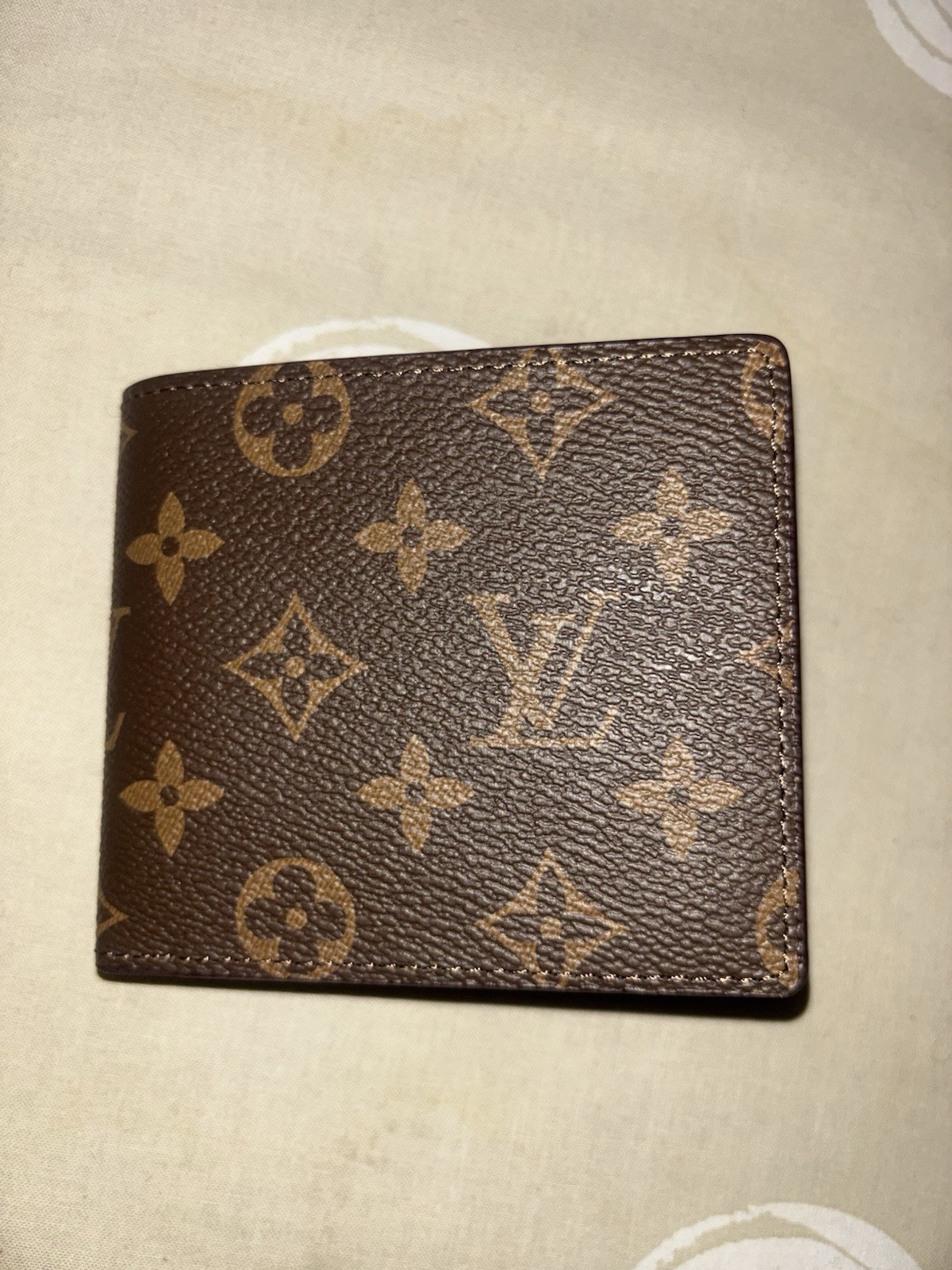 Authentic louis vuitton Brown Bifold Wallet Monogram for men