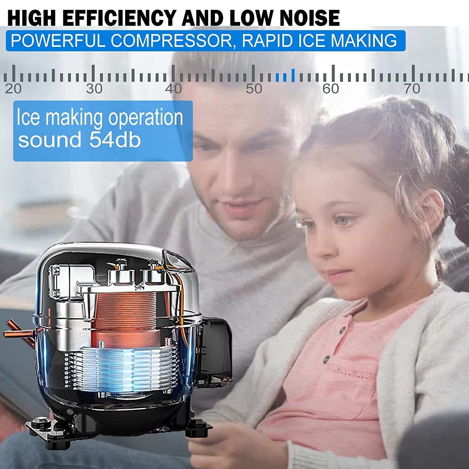 Built-in Commercial Ice Maker Stainless Steel Bar Restaurant Ice Cube Machine