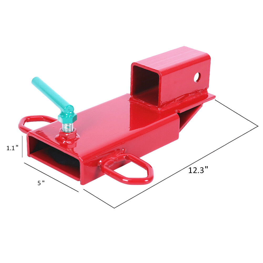 2" Clamp On Forklift Hitch Receiver Pallet Fork Trailer Towing Adapter