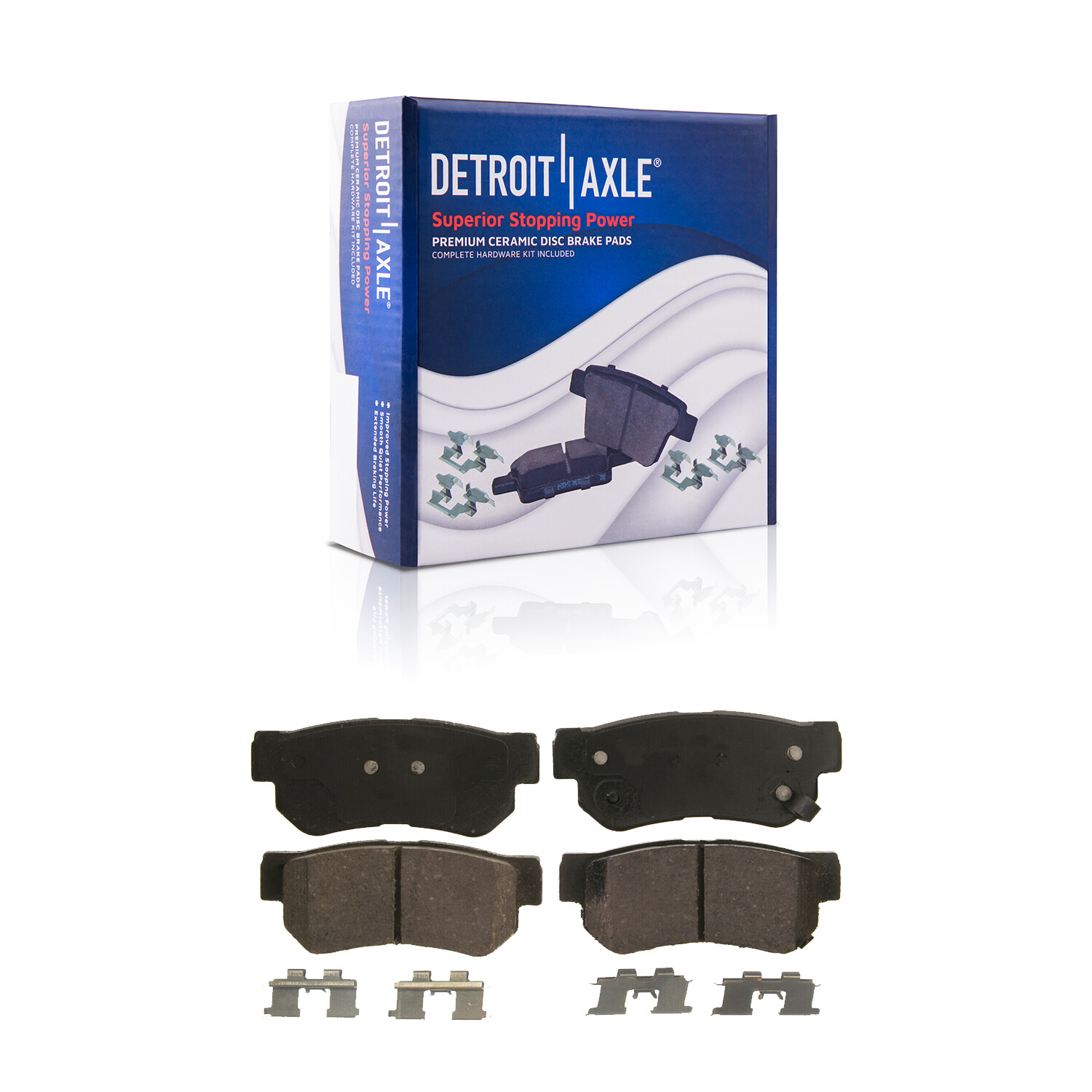 Front Rear Rotors Brake Pads for 2001 2002 2003 2004 2005 2006 Hyundai Santa Fe