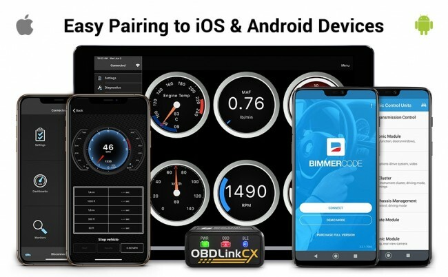 OBDLink CX - Designed For Bimmercode Bluetooth 5.1 BLE OBD2 Adapter for BMW/Mini