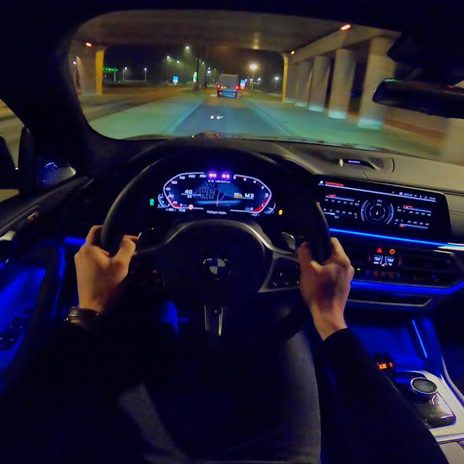 10m RGB 8 in 1 Interior Car LED Strip Lights Car Ambient Decor Neon Lights Kit