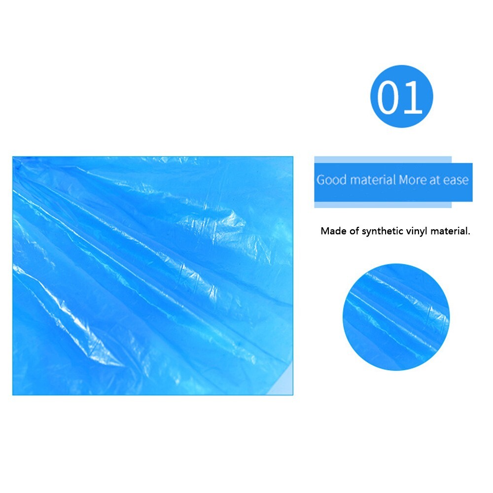 100 pieces of High Elastic Disposable Plastic Shoe Covers Hotel/Home Waterproof