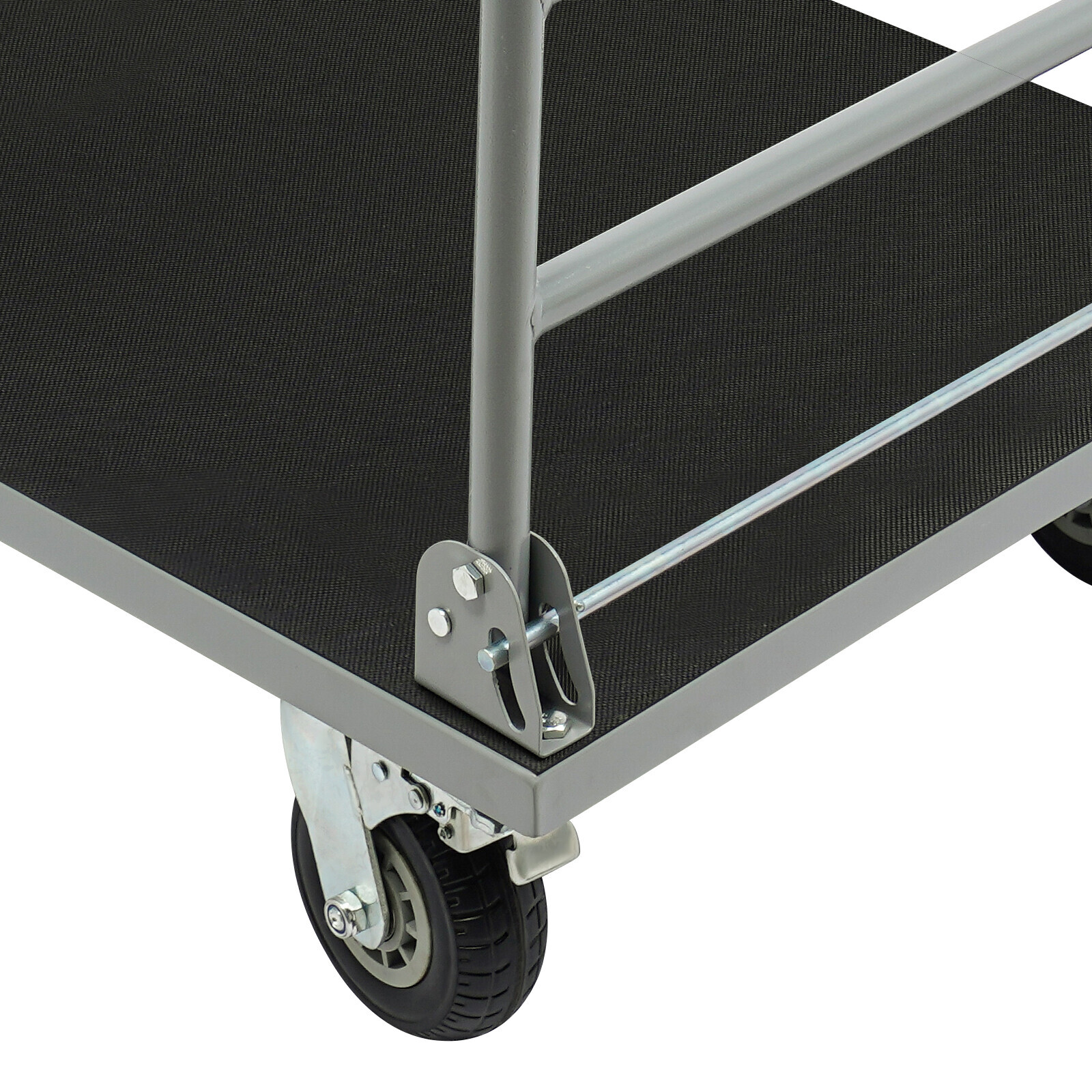 Platform Truck Trolley Foldable Platform Cart 2200lb w/ 4 Wheels for Warehouse