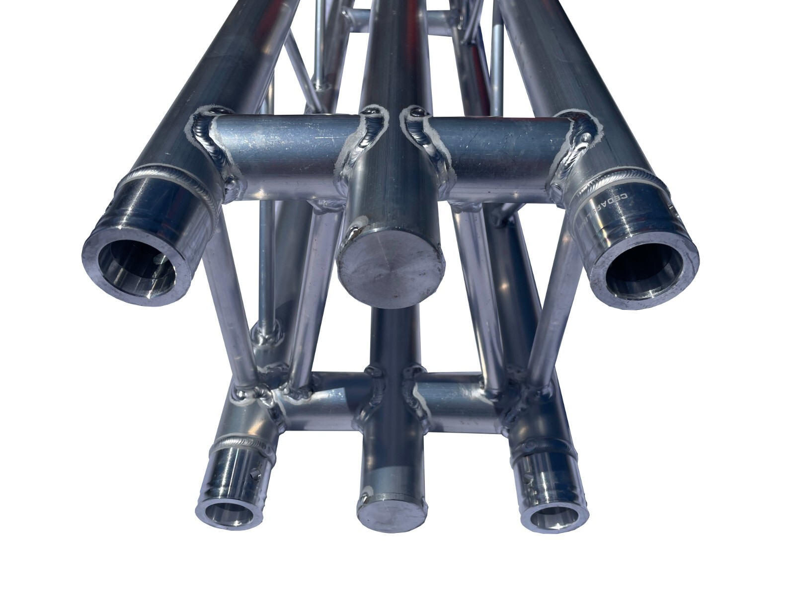 Two 8.2FT (2.5 Meters) 3mm. Straight Square Aluminum Truss Segment W/Center Cord