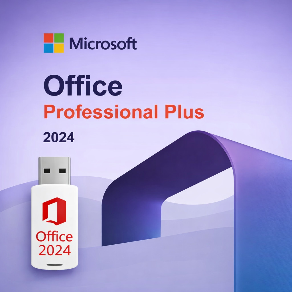 Microsoft Office 2024 Pro Plus - Windows 10 / 11 USB Flash Drive - Lifetime 2 PC