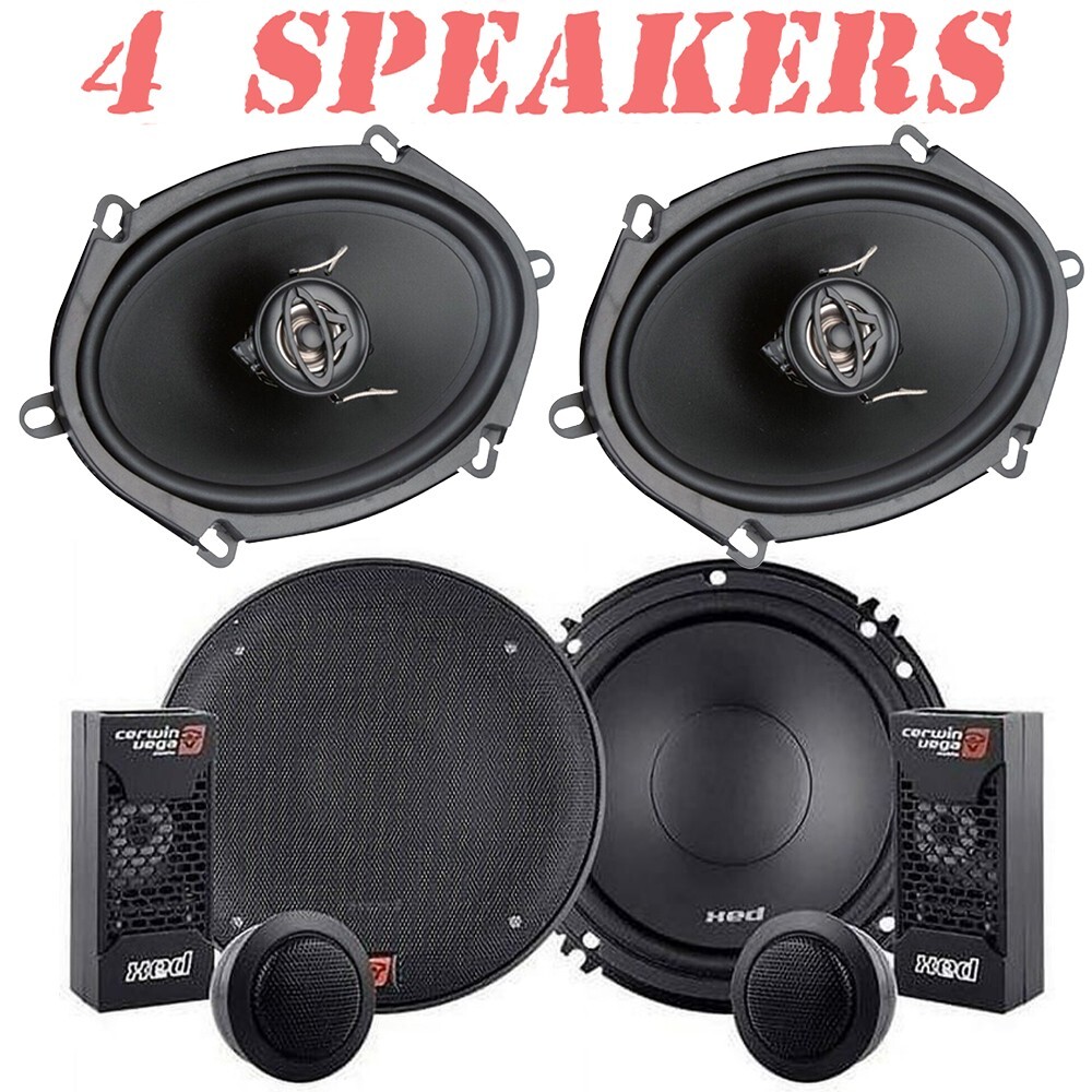 Cerwin Vega 6.5" Component & 6"x8" Coaxial Speakers for 1992-1996 F-150 Pickup