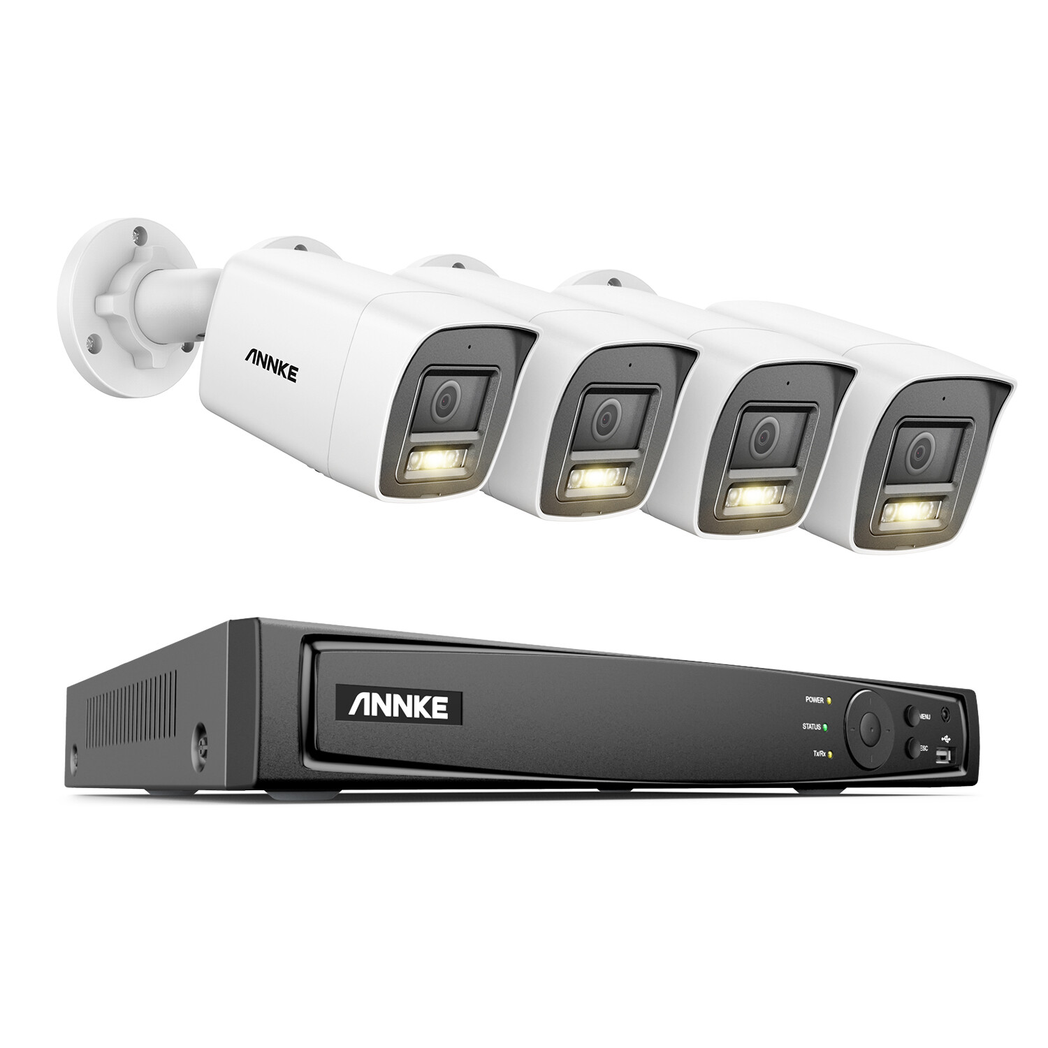 ANNKE 12MP 16CH NVR PoE 4K AI Color Night Security Camera System Audio Recording