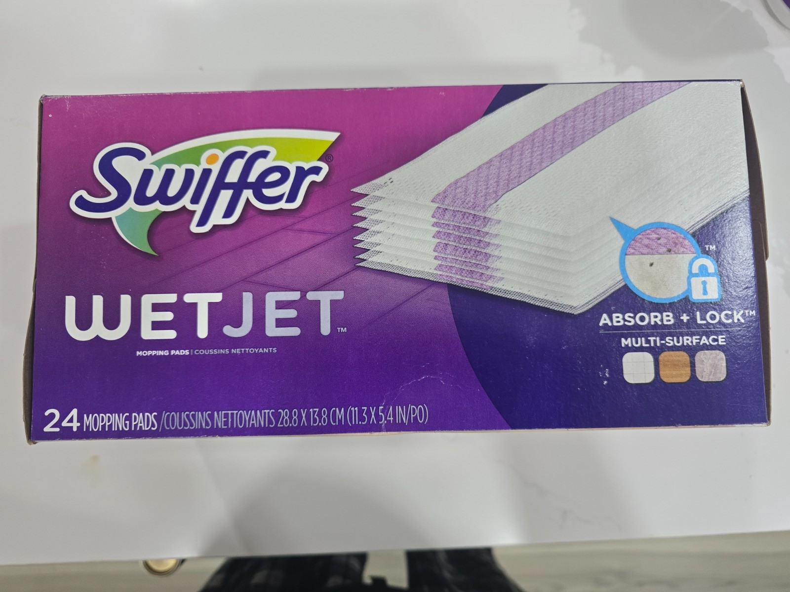 Swiffer WetJet Hardwood Floor Cleaner Spray Mop Pad Refill,24 Count