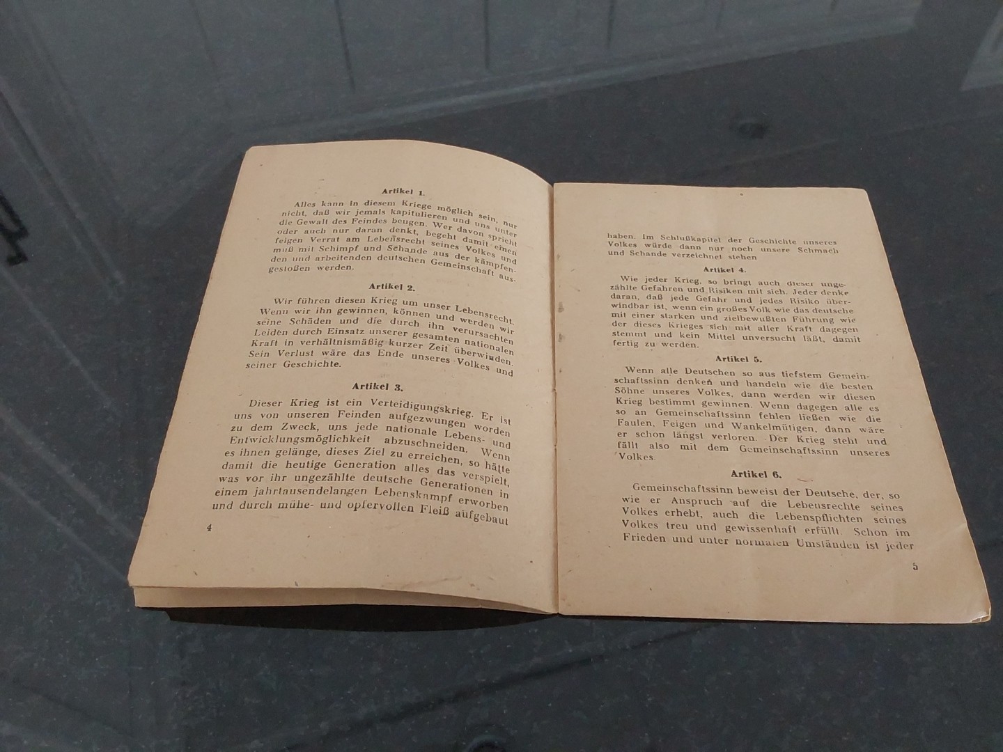 WWII 1943 Dr. Goebbels 30 War Articles for the German Folk Third Reich Booklet