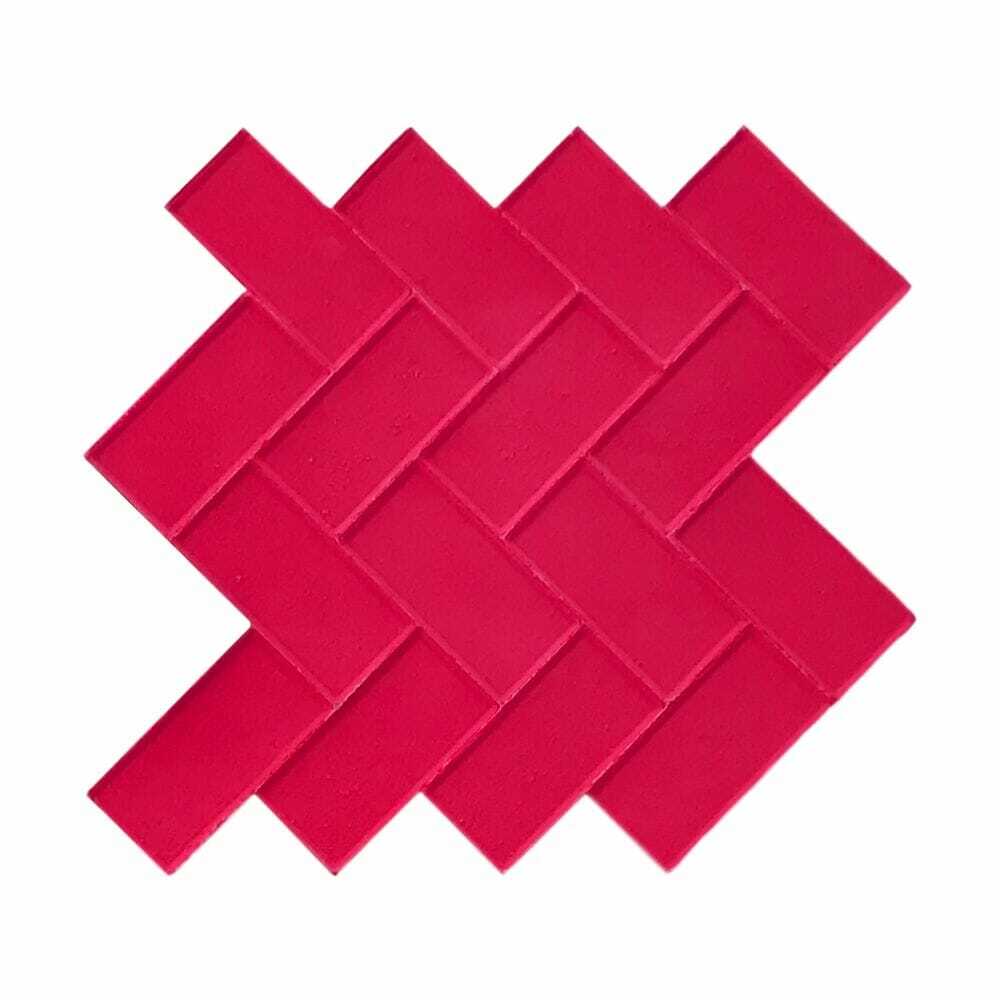 Herringbone Paver Concrete Stamp Single by Walttools (Rigid)