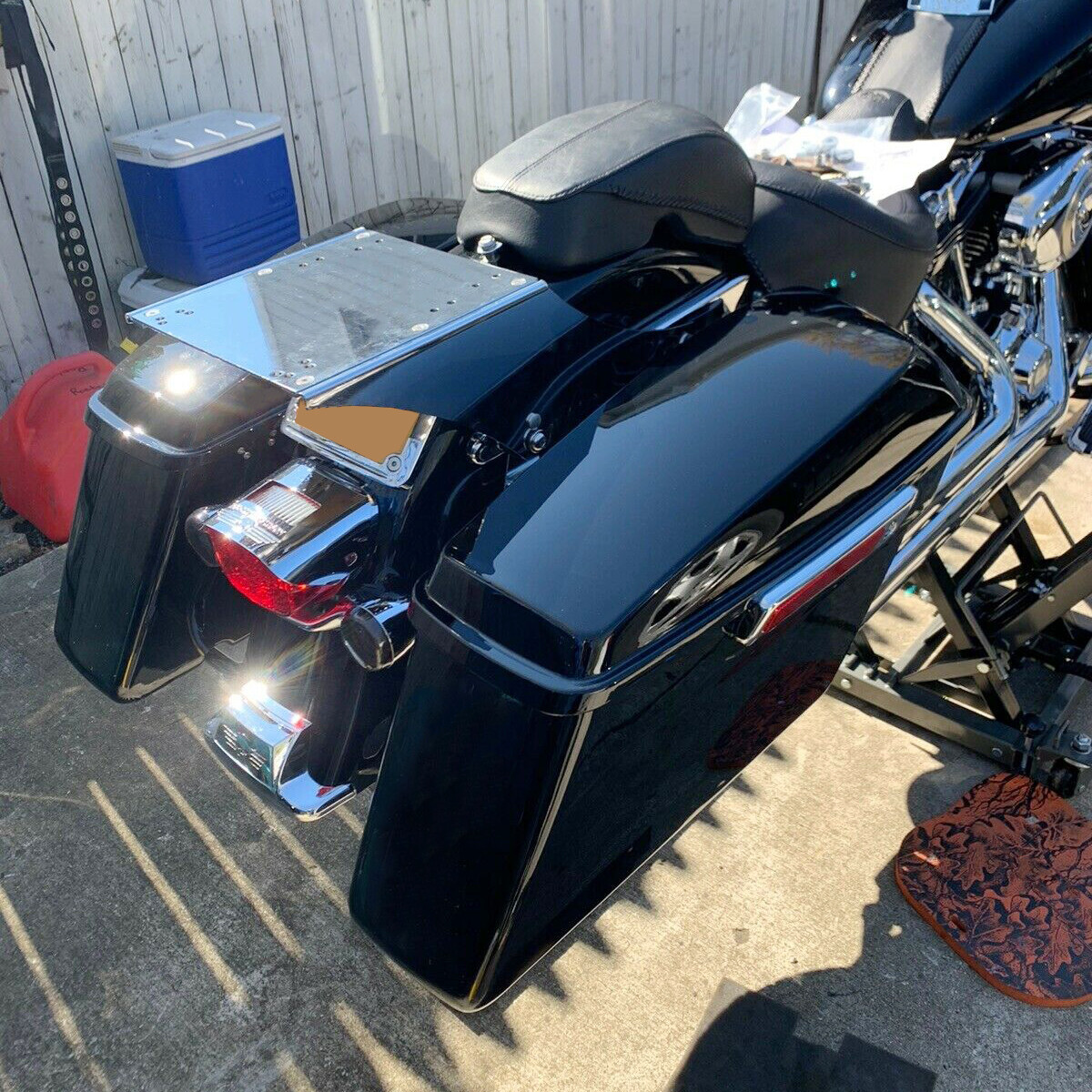 For Harley Softail Heritage FatBoy Tour Pak Pack Trunk Mounting Bracket Rack