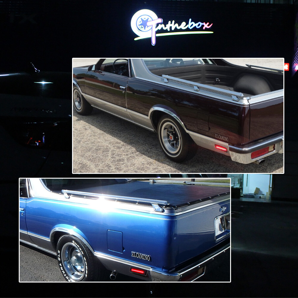 For 78-87 El Camino & Caballero Amber/Red LED Side Marker Parking Light Lamp Set