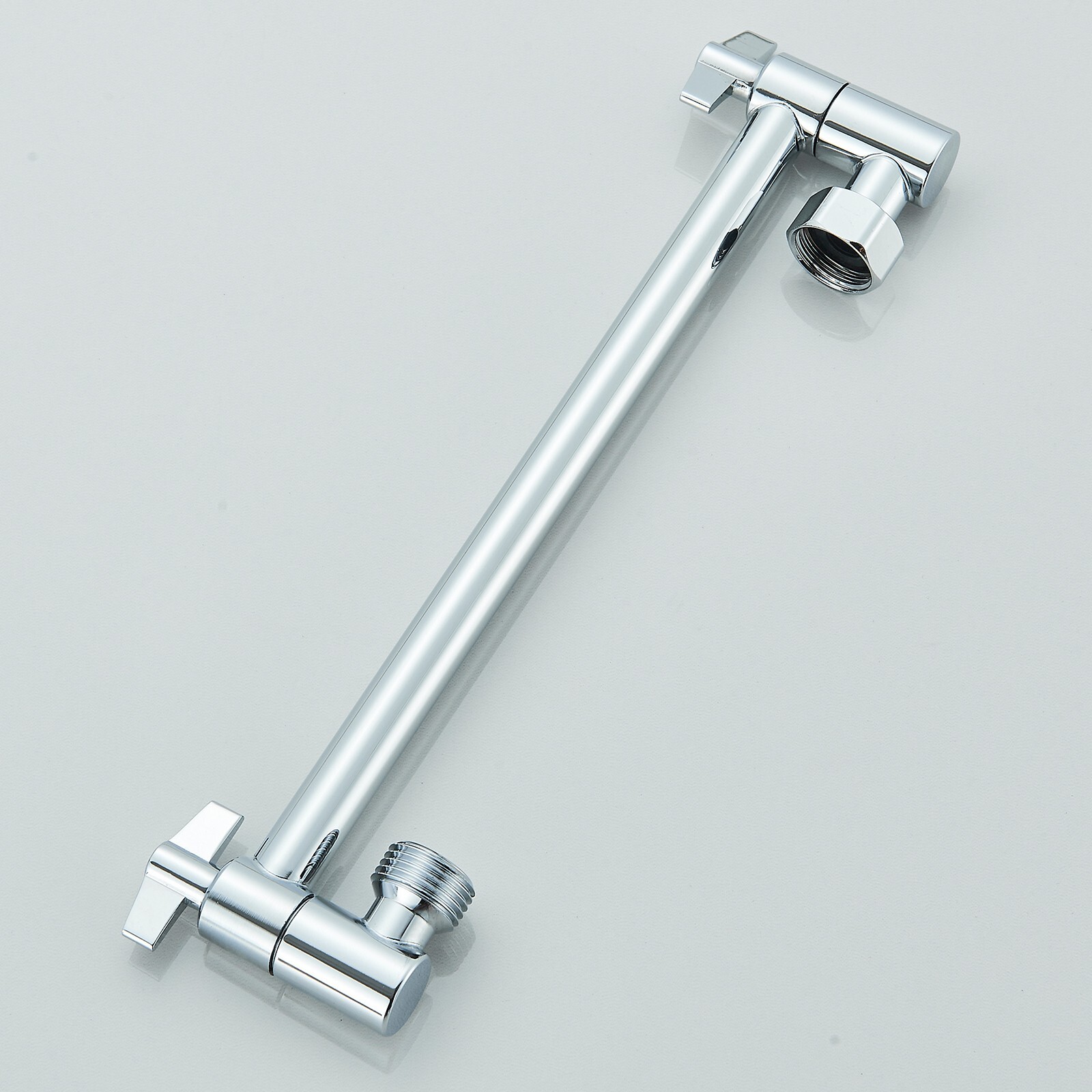 Chrome 8"Rain Shower Head with Handheld Spray Combo High Pressure Adjustable Arm