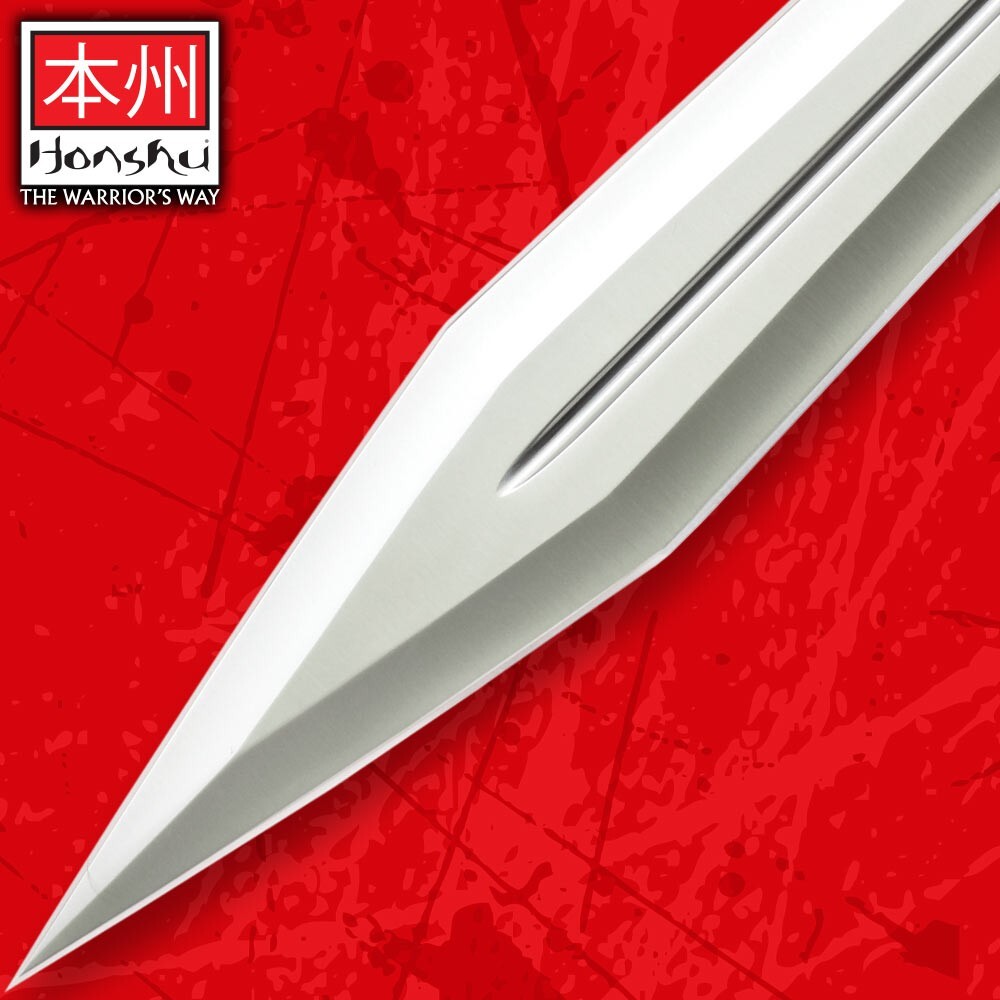 Honshu Gladiator Sword, Leather Belt Sheath, Modern Gladius Design, 25" Overall