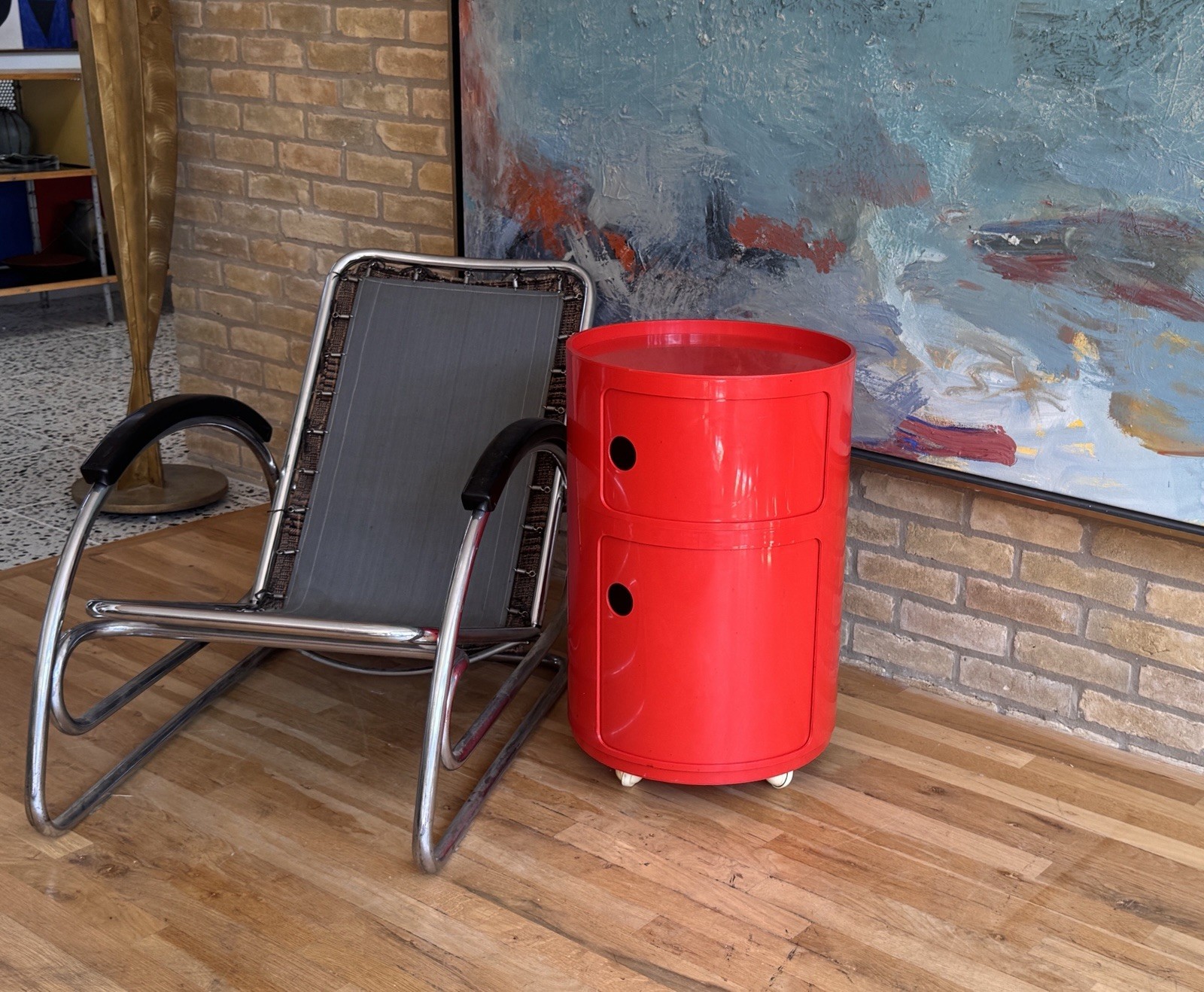 1970 Kartell Componibili Space Age Plastic Storage Unit Side Table Vtg Italy Mcm