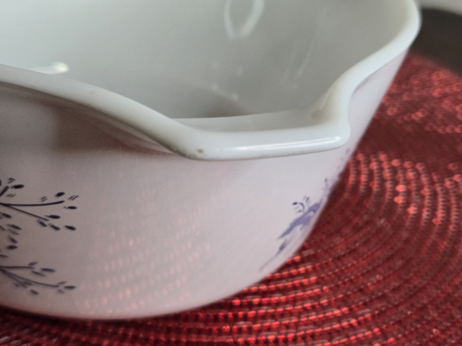 VINTAGE PYREX COLONIAL MIST ROUND 1.5 L CASSEROLE DISH 474-B NO LID