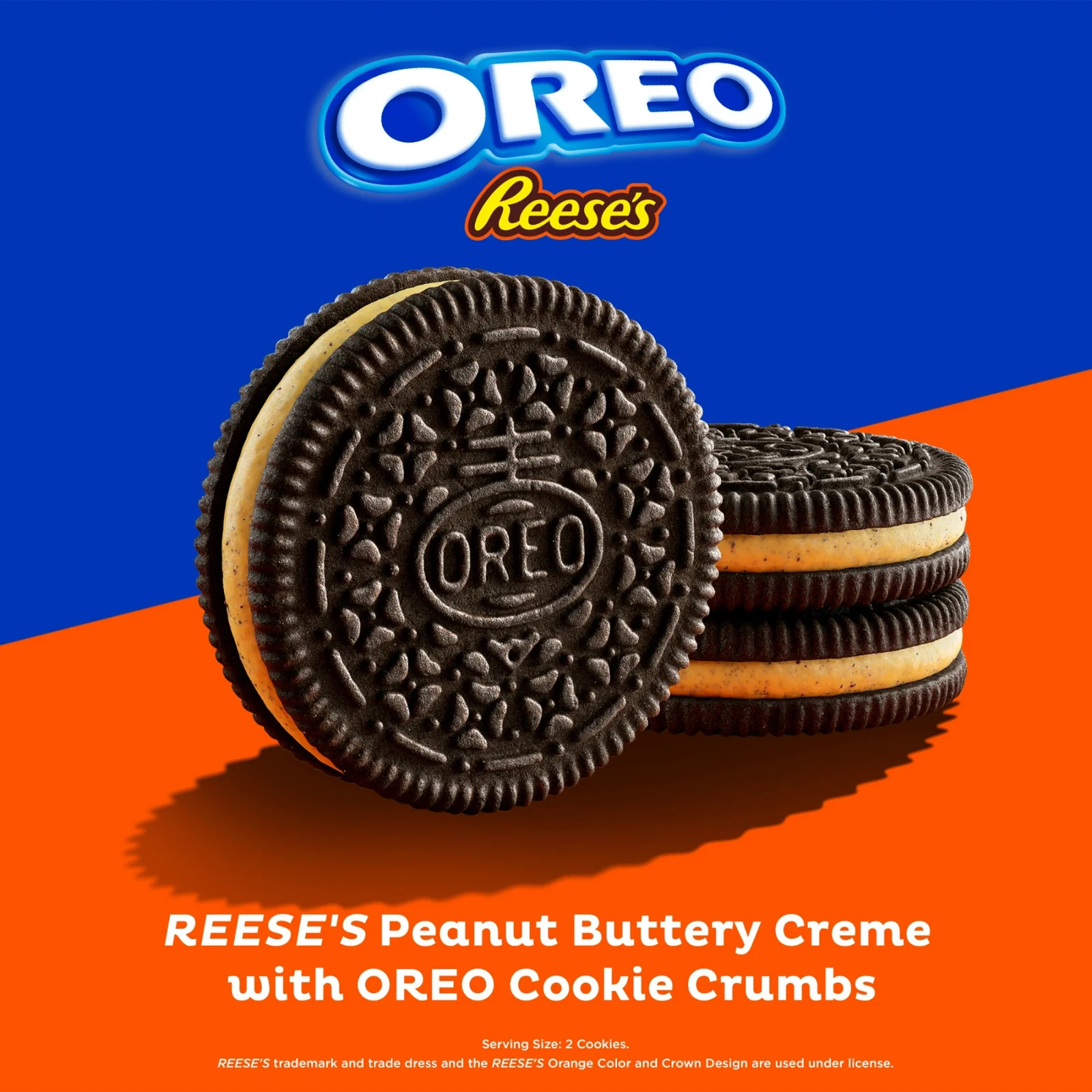 5 Pack OREO REESE'S Peanut Butter Creme Chocolate Sandwich Cookies 12.35 oz Each