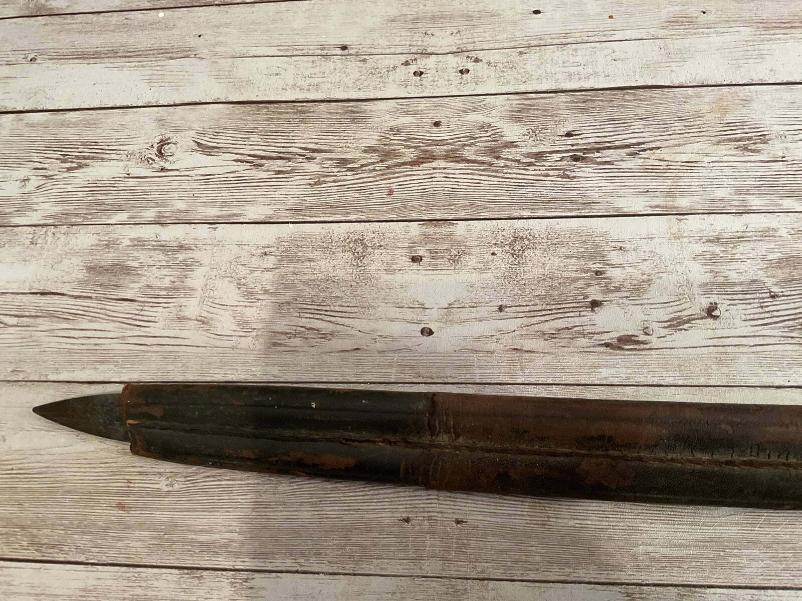 ORIGINAL CIVIL WAR BARN FIND CUSTOM USN OFFICER SWORD NAMED WITH METAL GRIP