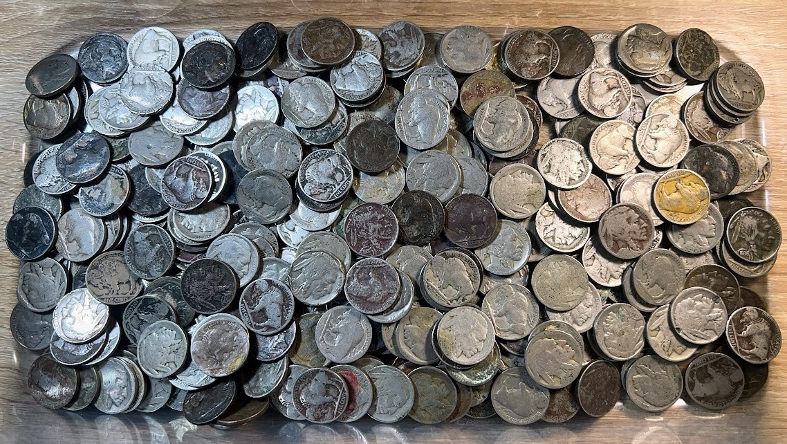 Buffalo Nickels Lot of 100 - Mixed Low Grade / Damaged / Cull - Free Shipping