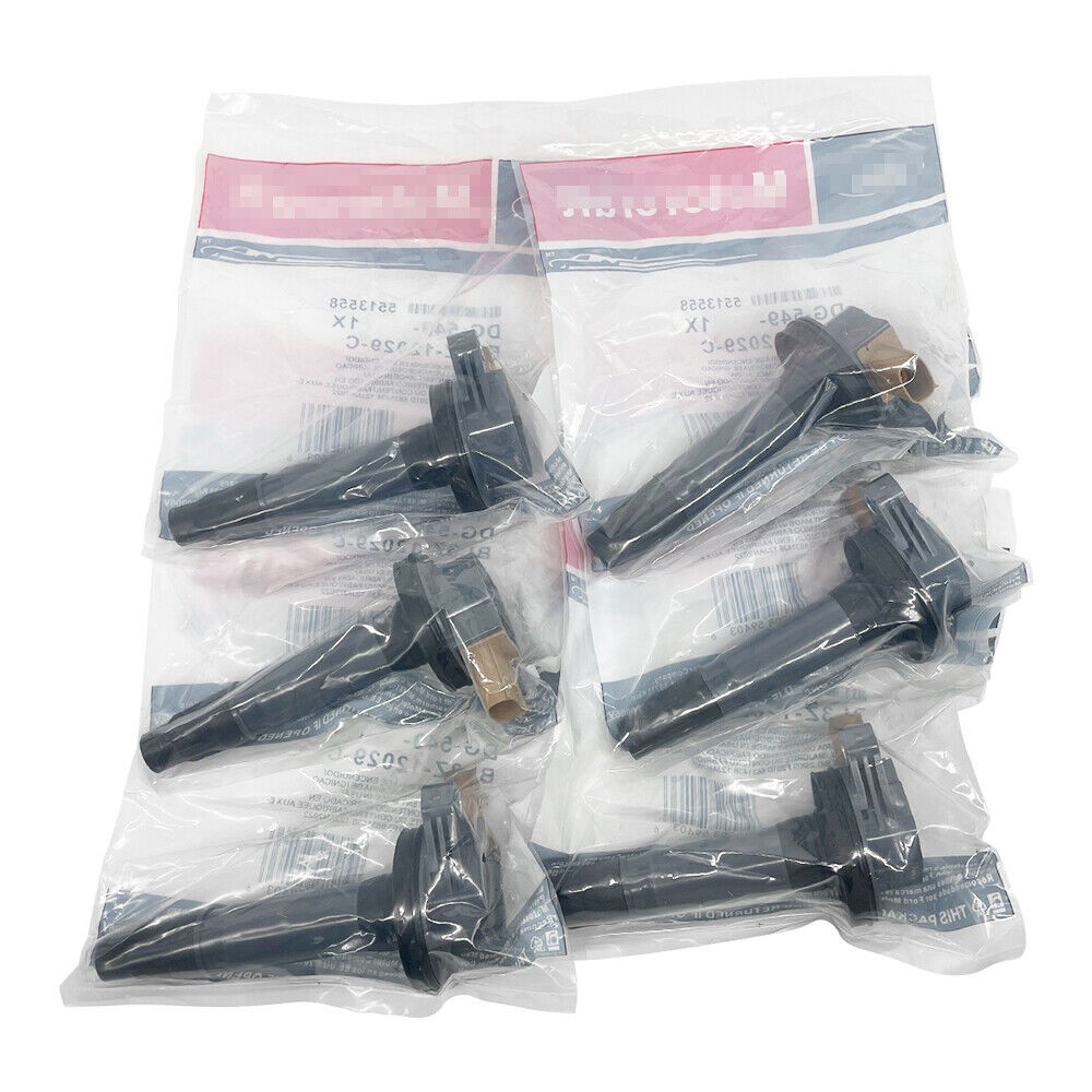 6PCS GENUINE Motorcraft Ignition Coil & Spark Plug For Ford F150 3.5L]