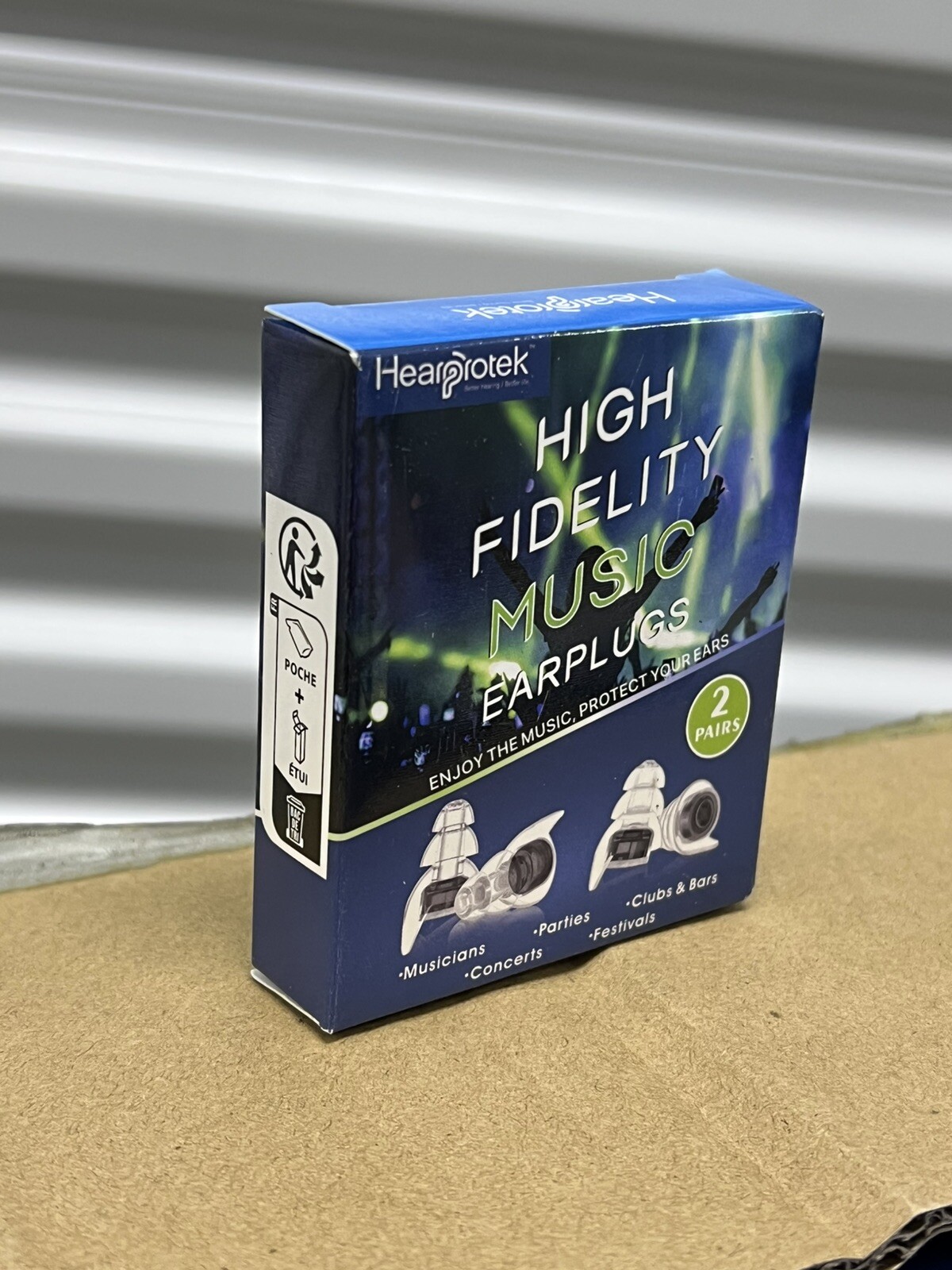 Hearprotek Concert Ear Plugs 2Pairs Reusable High Fidelity Musician Ear Plugs f