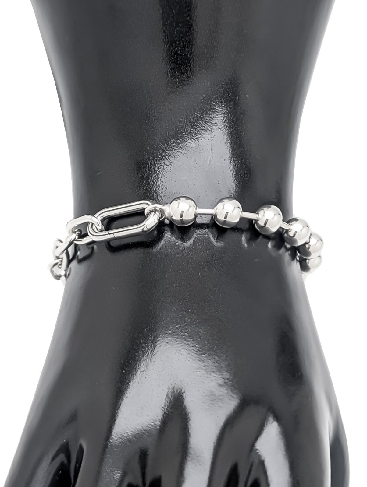 100% Authentic 925 Silver PANDORA ME Metal Bead & Link Chain Bracelet 592793C00