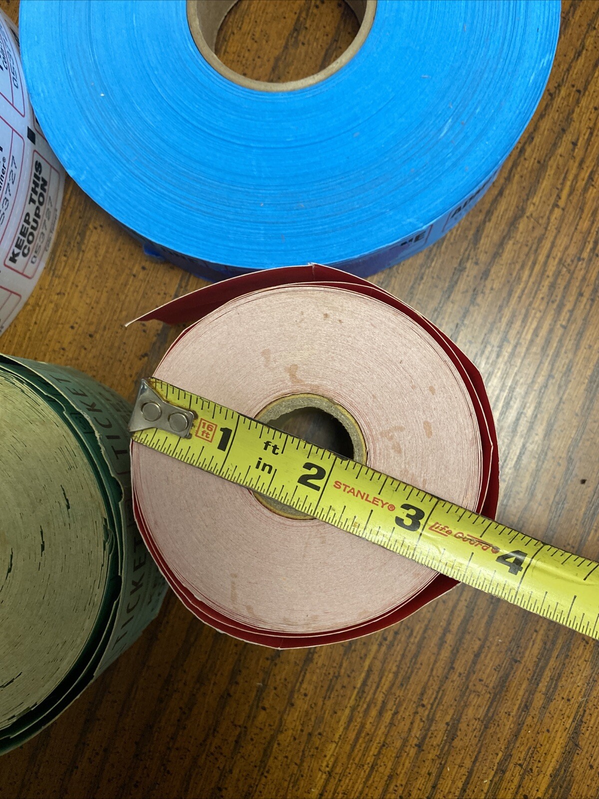 Keep This Coupon Ticket Lot Half And Half + Admit One Tickets Multiple Rolls