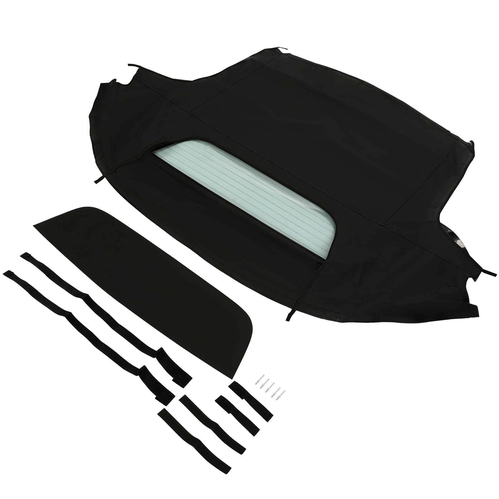 Fits 1999-2009 Honda S2000 Convertible Soft Top & Heated Glass Window Black