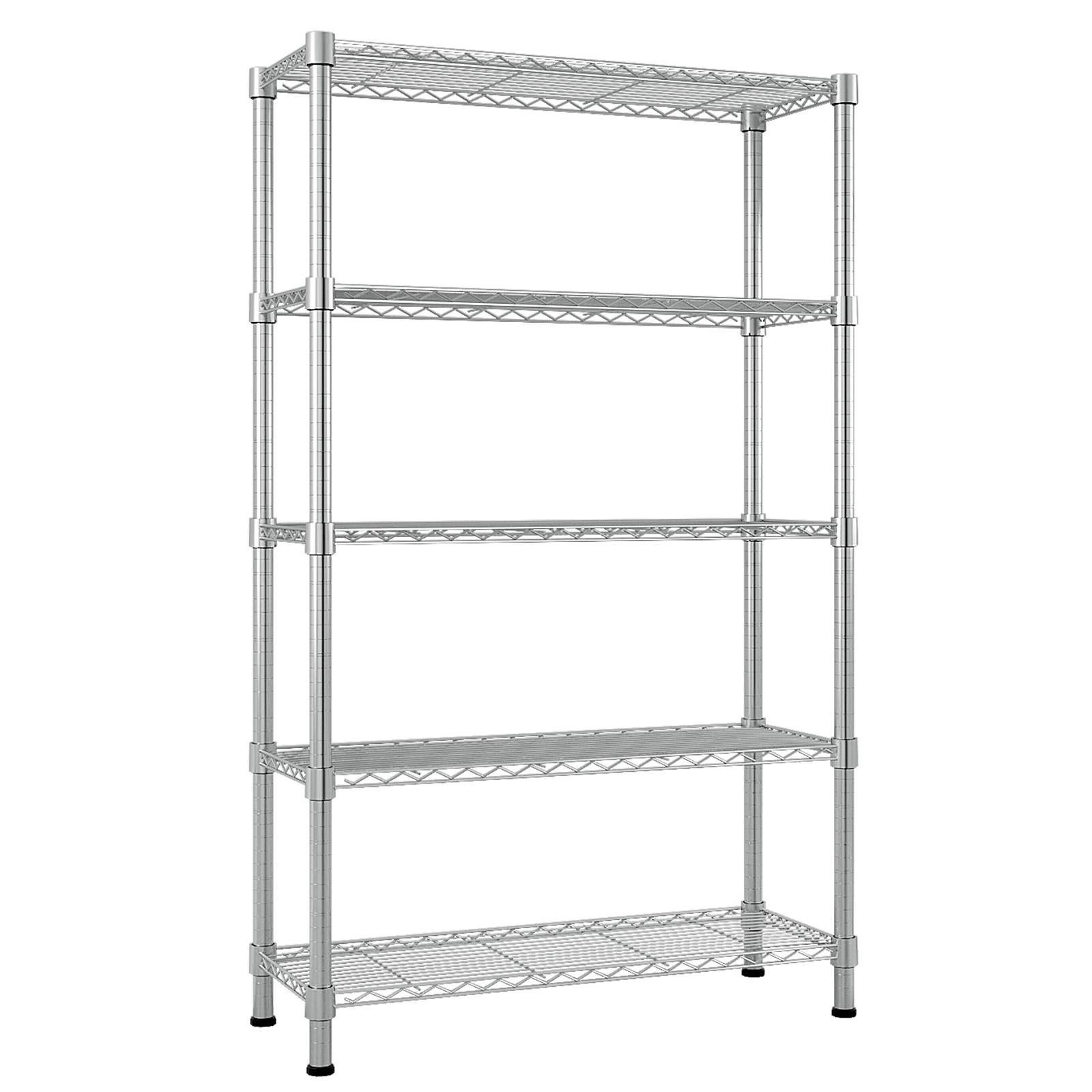 5 Tier Wire Shelving Unit Adjustable NSF Heavy Duty Metal Shelf Storage Rack