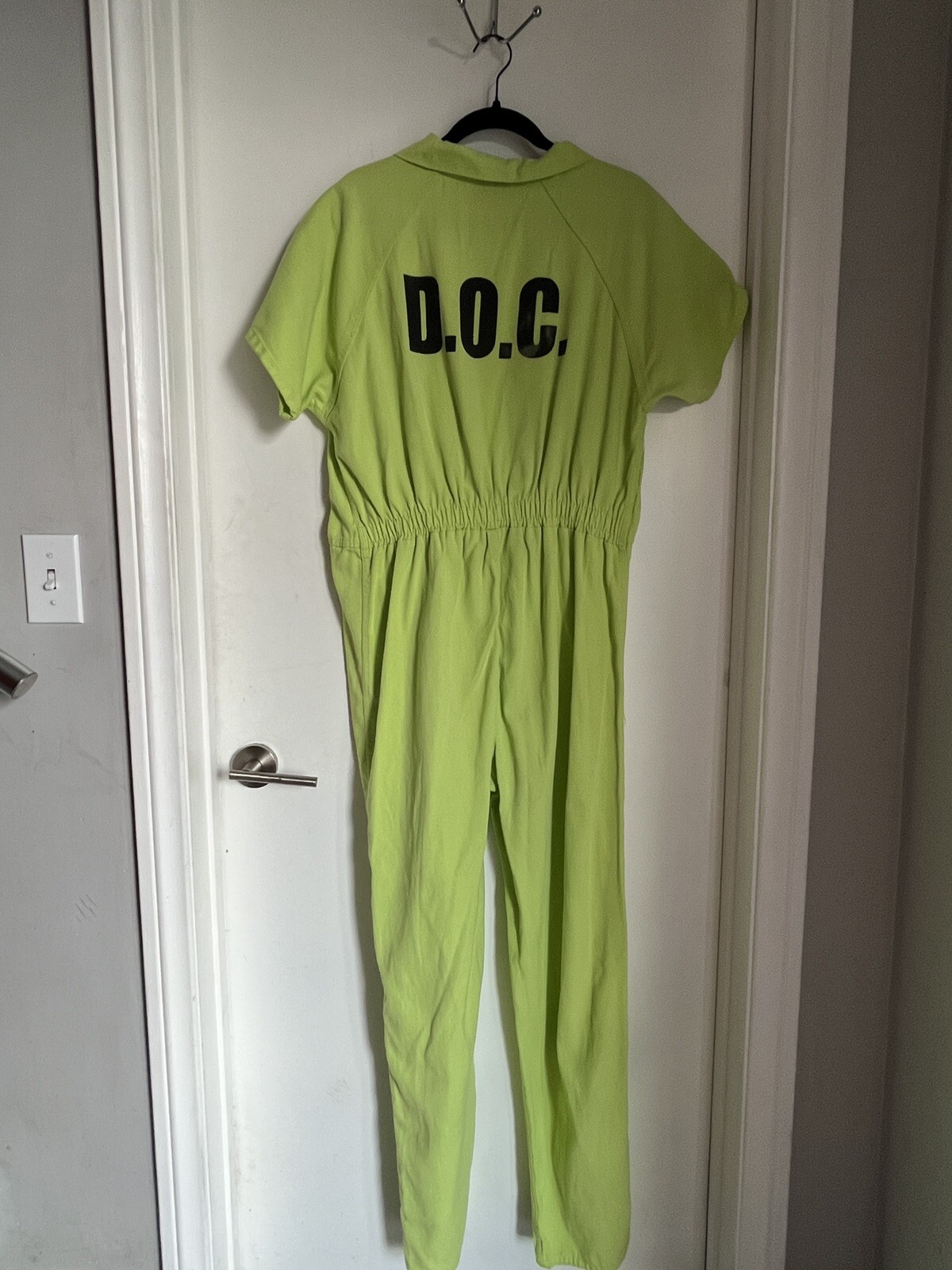 DOC Department Corrections Prisoner Jail Inmate Uniform Jumpsuit Lime Green