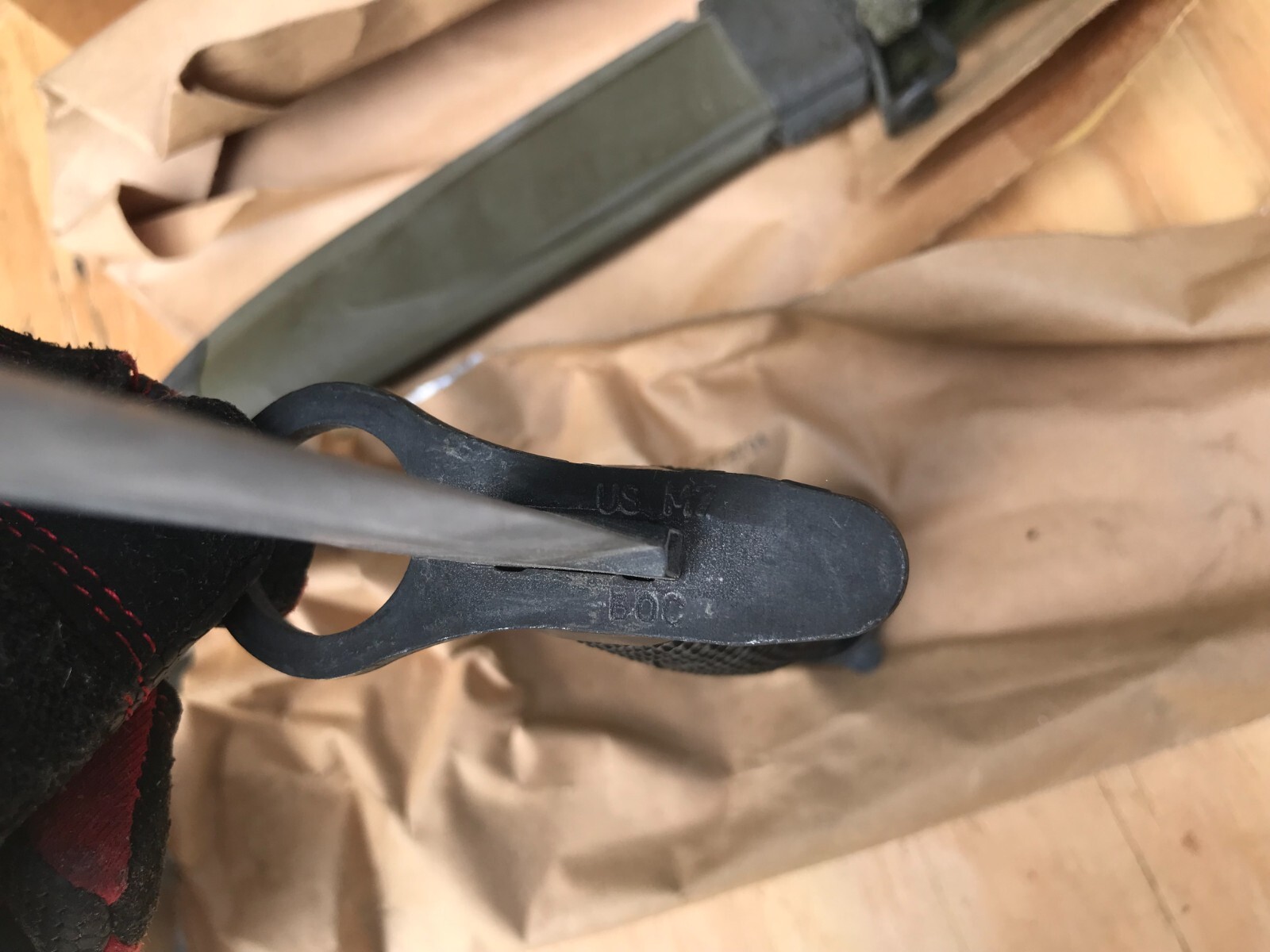 M7 & M8A1 Knife Vietnam War SEALED US M8A1 Scabbard USGI RARE NOS Sealed in Box