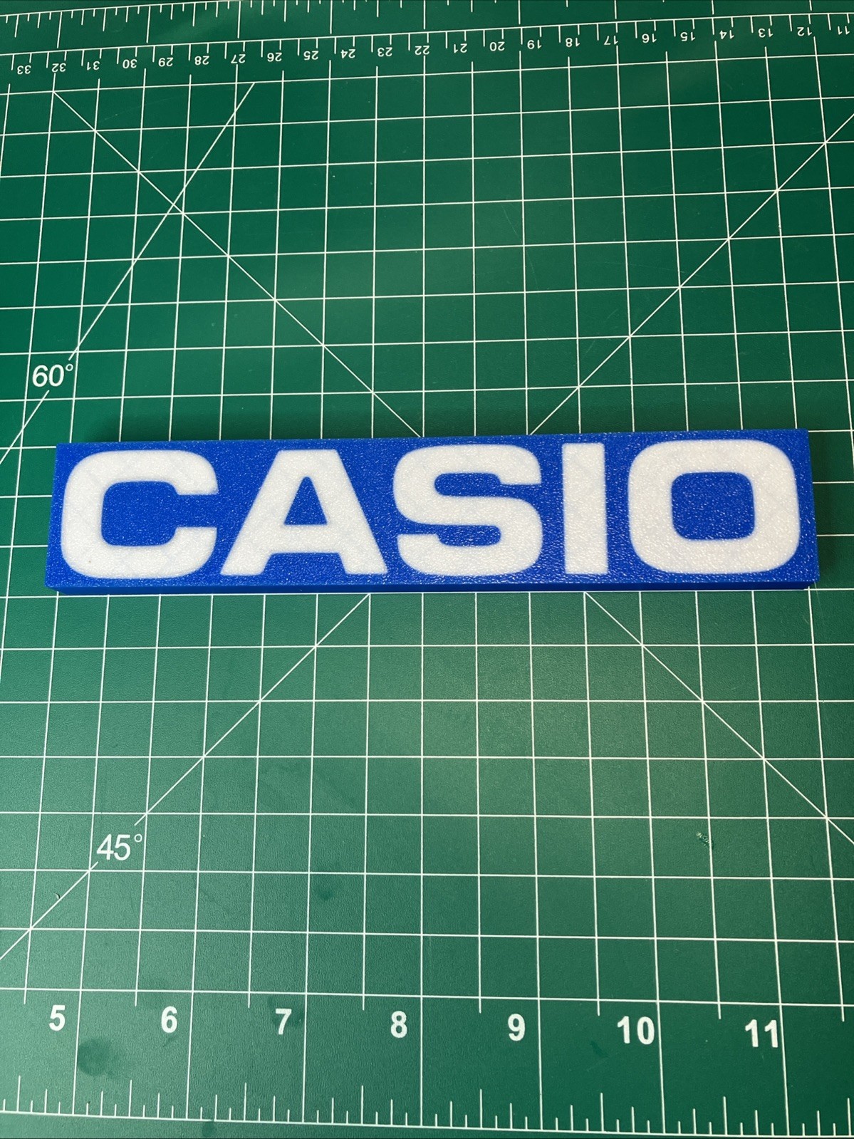 3D Printed Casio Watch Calculator Fan Art Sign Logo Display