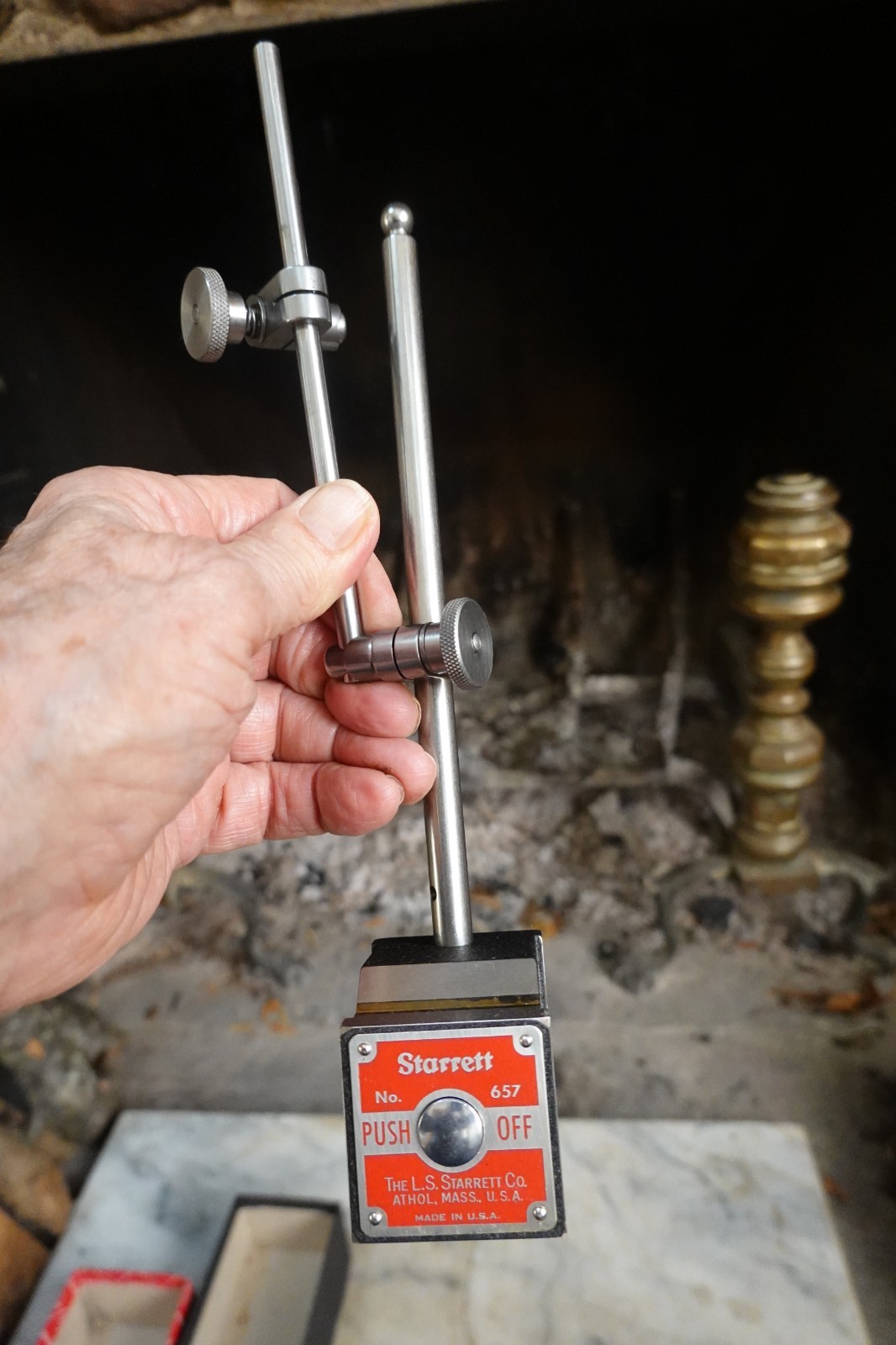 LS STARRETT MAG BASE IND HOLDER 657AA UNUSED Original Box Machinist Mechanic