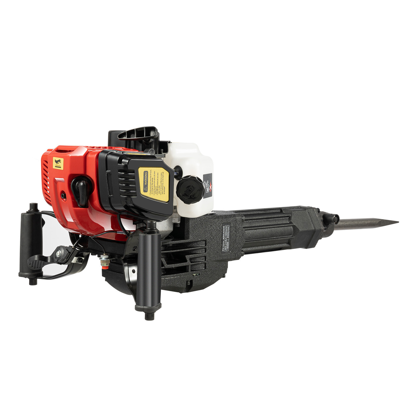 52cc Demolition Jack Hammer Concrete Breaker Drill w/ 2 Chisel Gas-Powered US