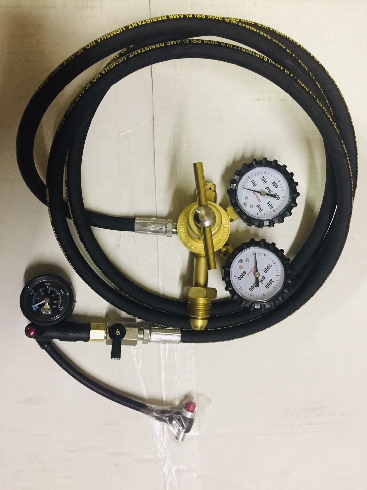 Nitrogen shock regulator fill tool W/ No Loss CHUCK And Bleeder Schrader Shocks