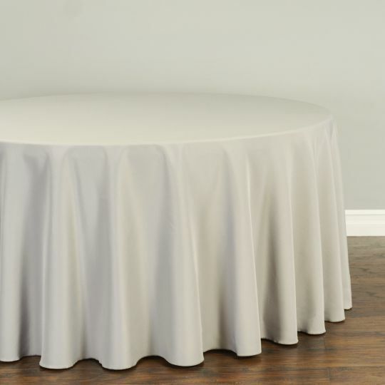 1 or 10 pcs LinenTablecloth 108 in. Round Polyester Tablecloths, 30 Colors!