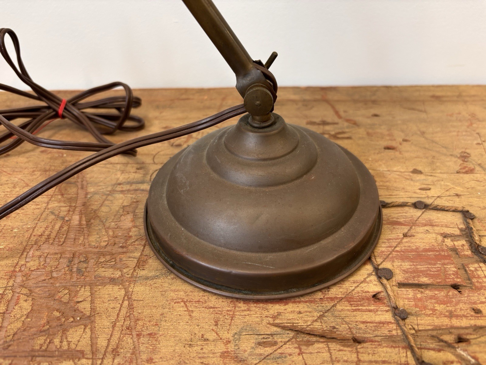 Antique Articulated Brass Faries Desk Lamp