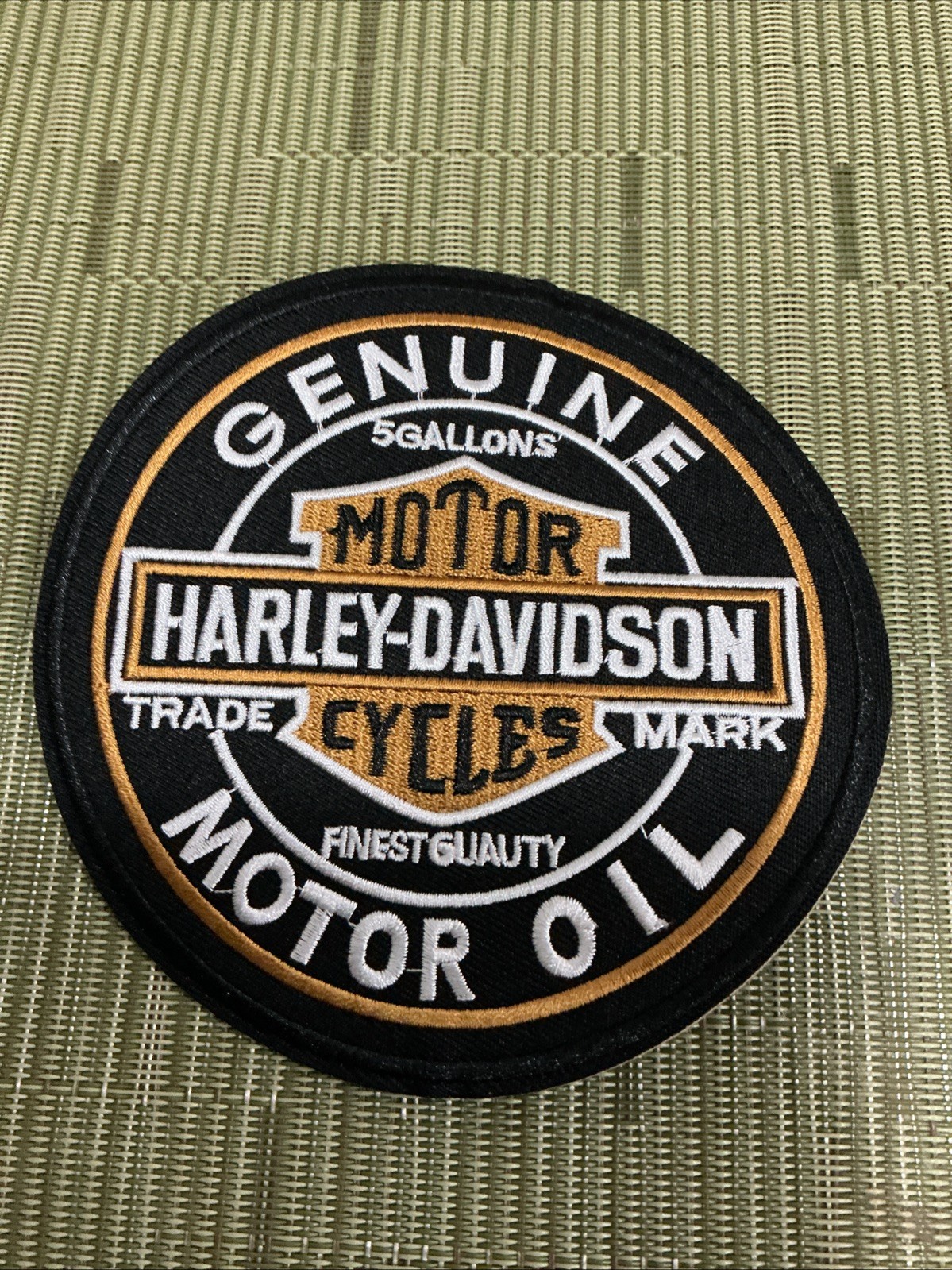 🏍️ 5 Inch Round Embroidered Harley Davidson Iron On Patch… Looks Amazing