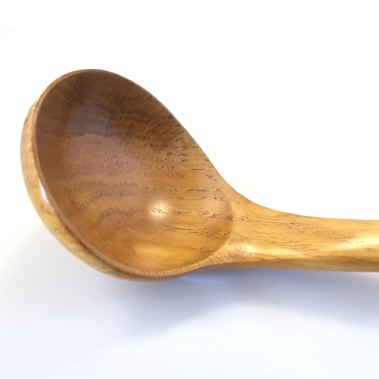 JB Home Collection, Wooden Soup Ladle, 10.35” Long Brown Natural Wood Spoo