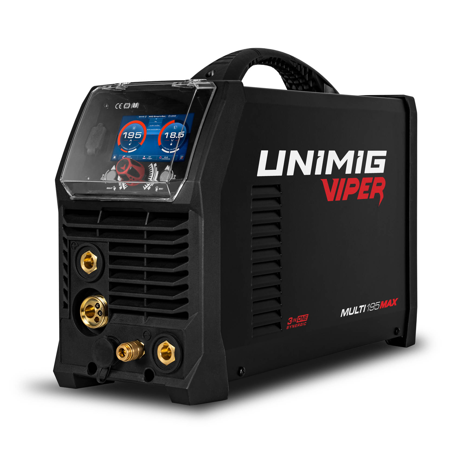 UNIMIG Viper Multi 195 Max Mig Tig Stick Welder HF DC Smart Set 10A Torch U11011