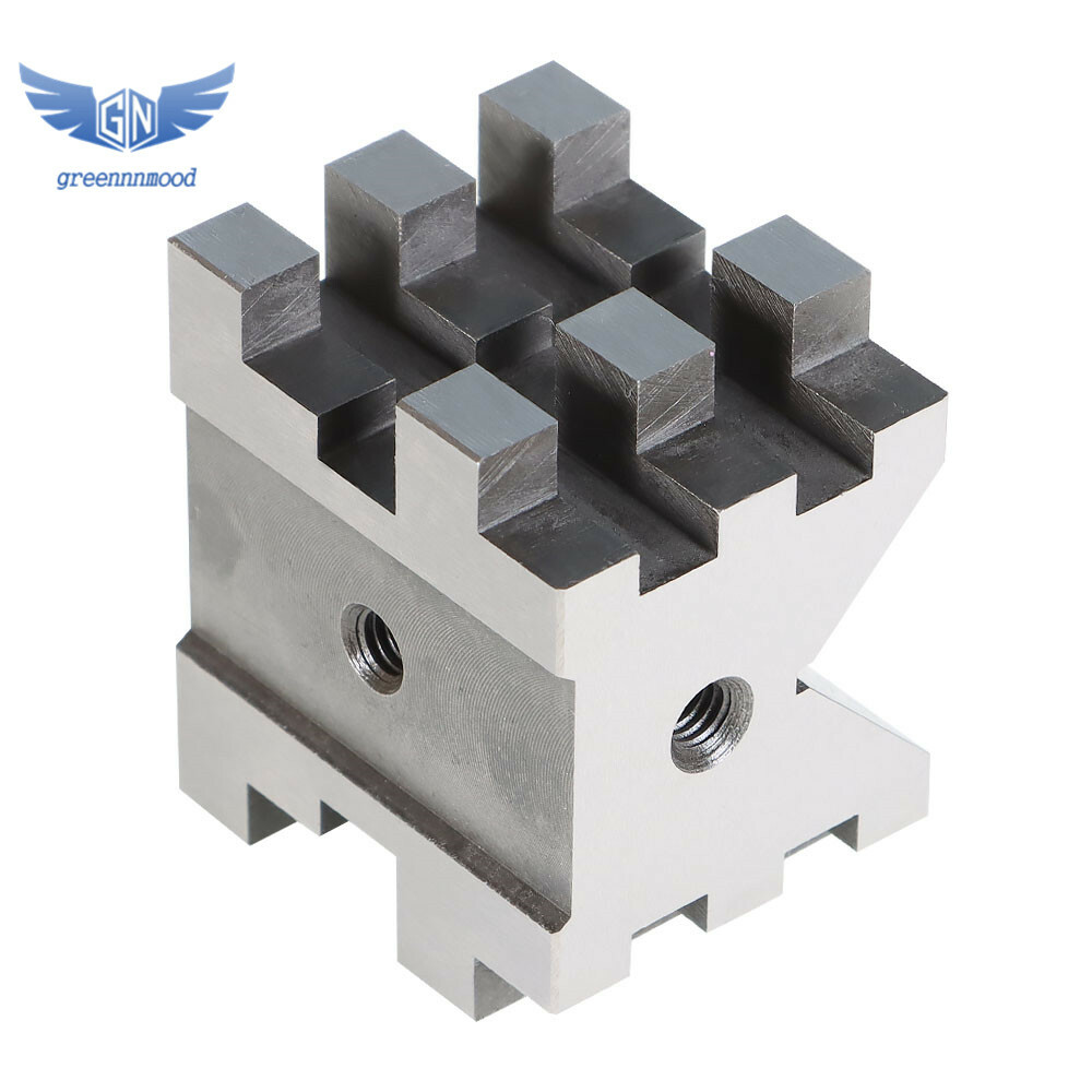 Multi-Use 2-3/8" x 2-3/4" x 2" V-Block and Clamp Set Hardened Steel Precision